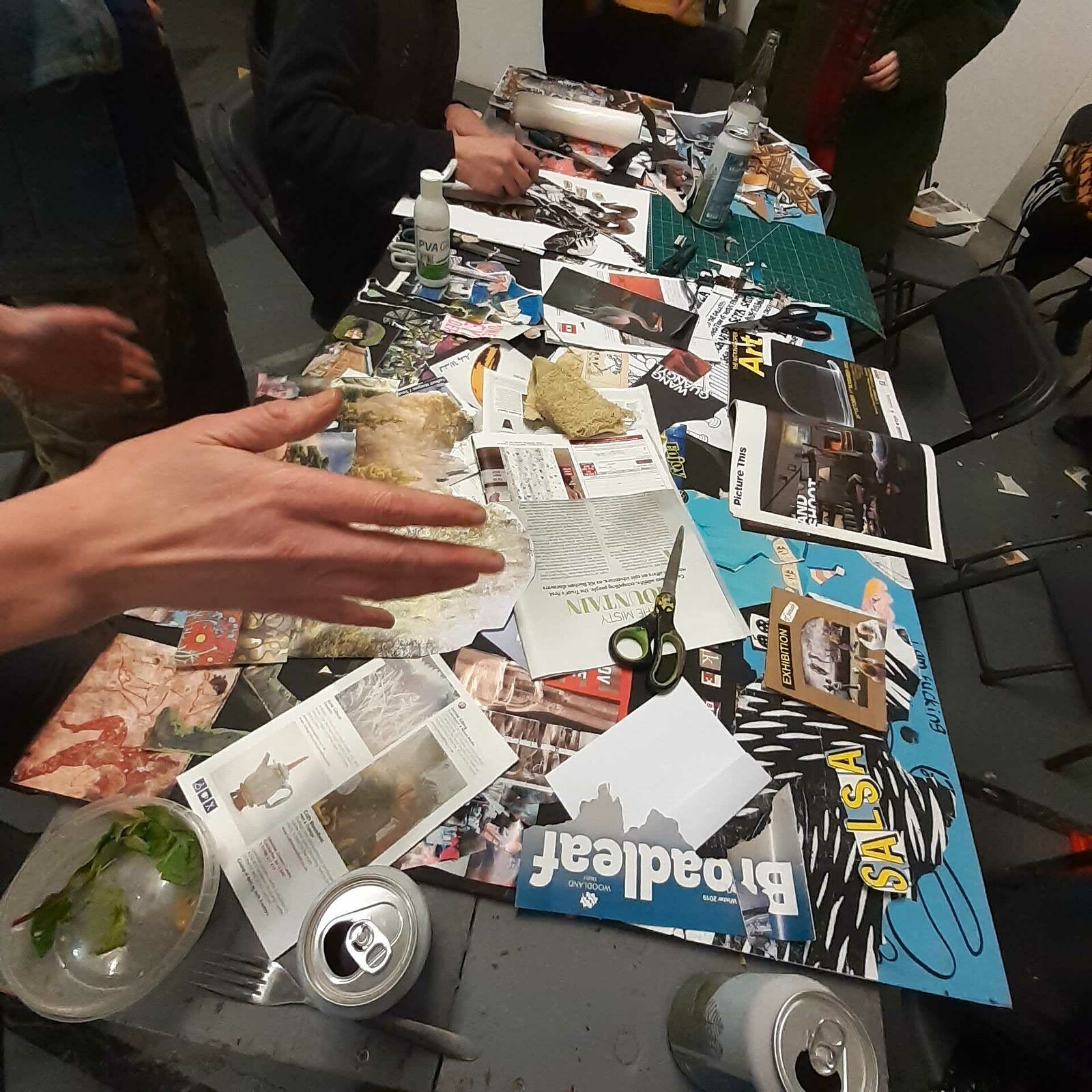 Collage Zine Making Workshop at PRSC