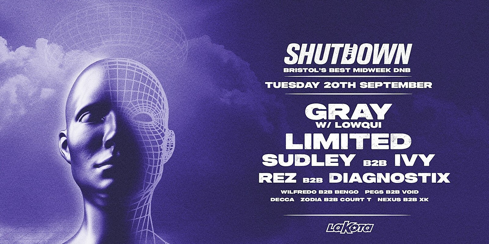 Shutdown Fresher's Rave: Gray & Lowqui  & at Lakota