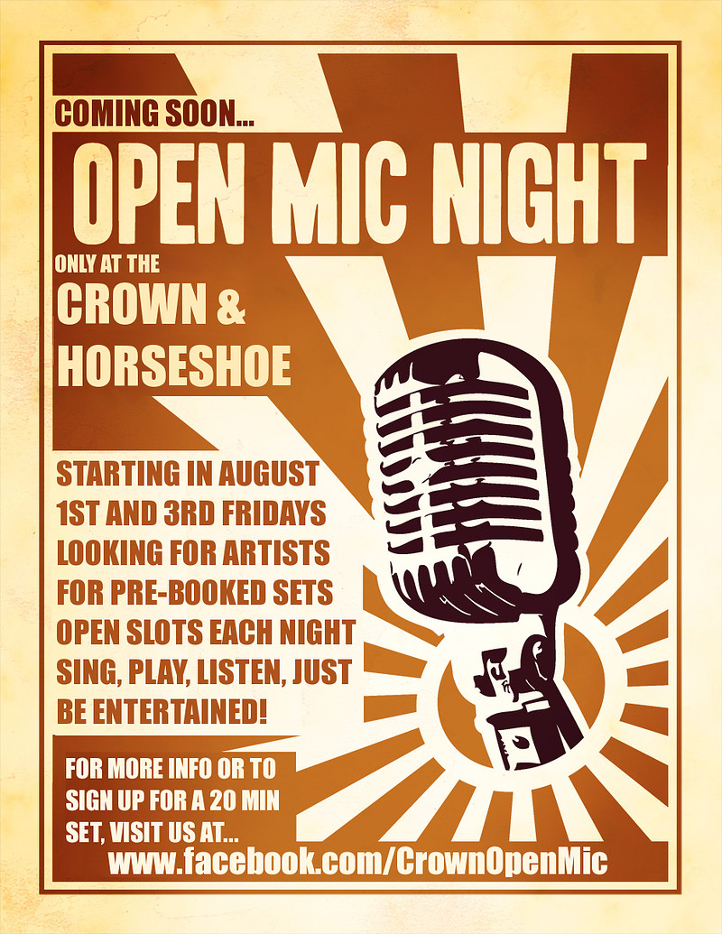 The Crown & Horseshoe Open Mic at The Crown &amp; Horseshoe