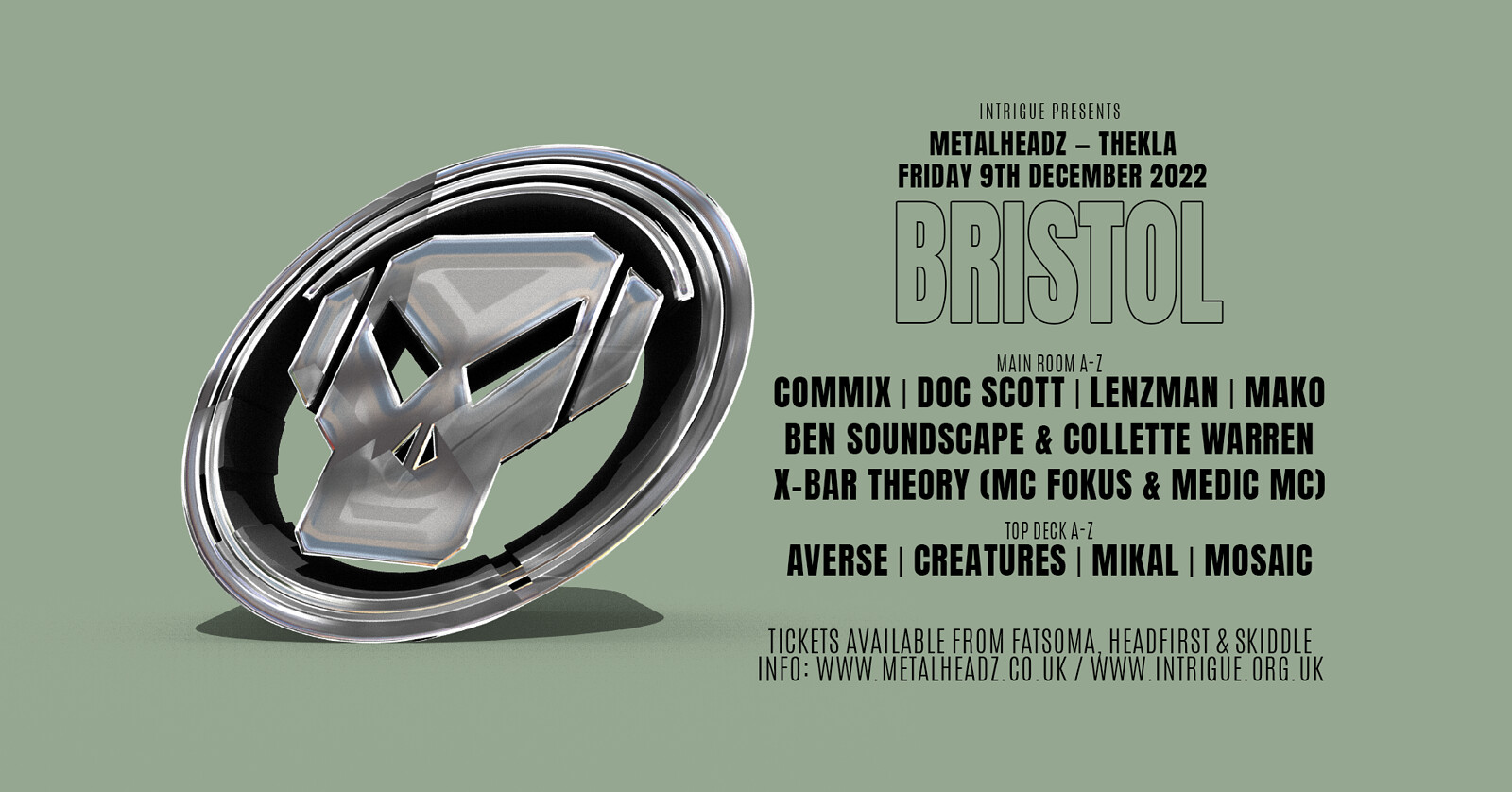 Metalheadz w/ Commix, Doc Scott, Lenzman, Mako at Thekla