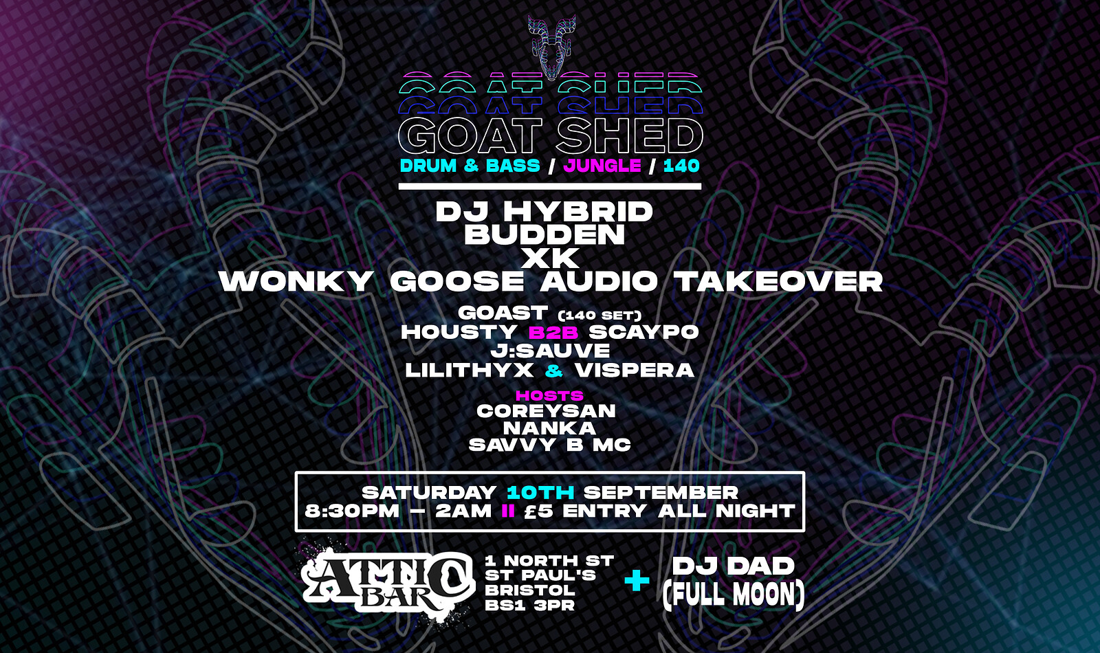 Goat Shed presents DJ HYBRID at The Attic Bar