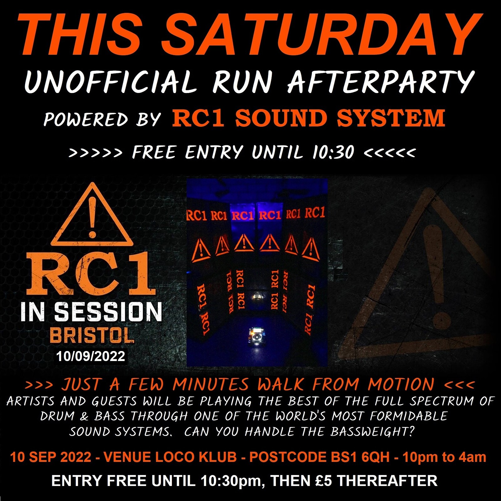 RC1 IN SESSION - UNOFFICIAL RUN AFTERPARTY at Loco Klub