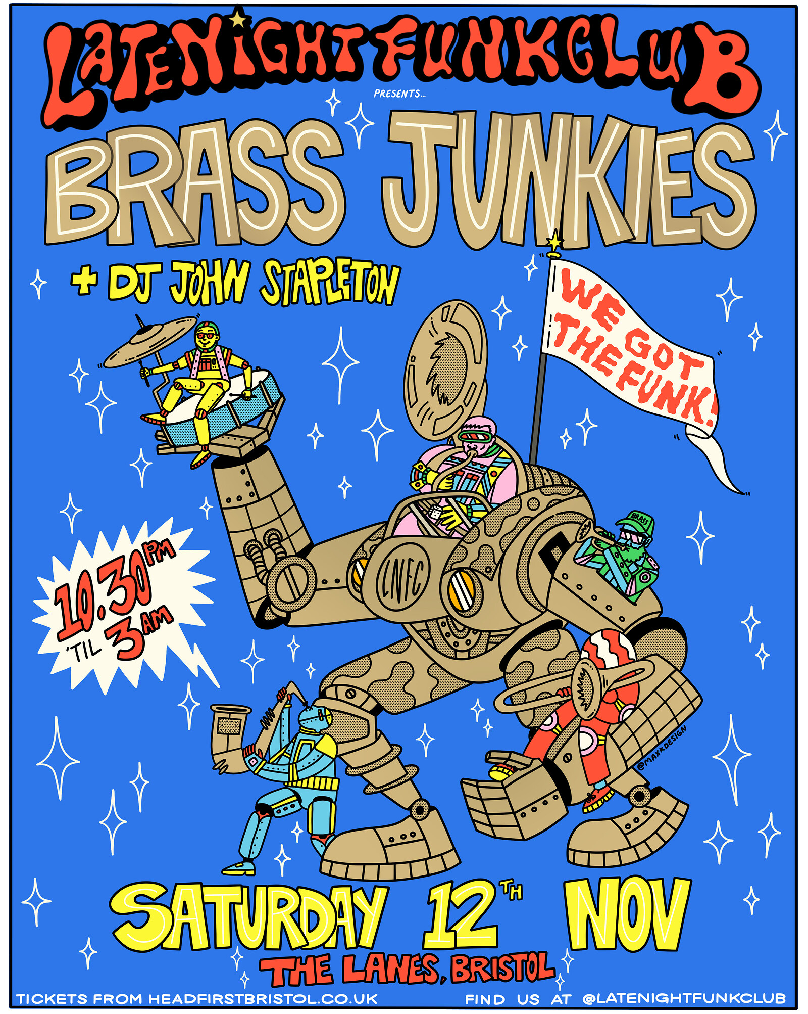 Late Night Funk Club: Brass Junkies + DJs at The Lanes