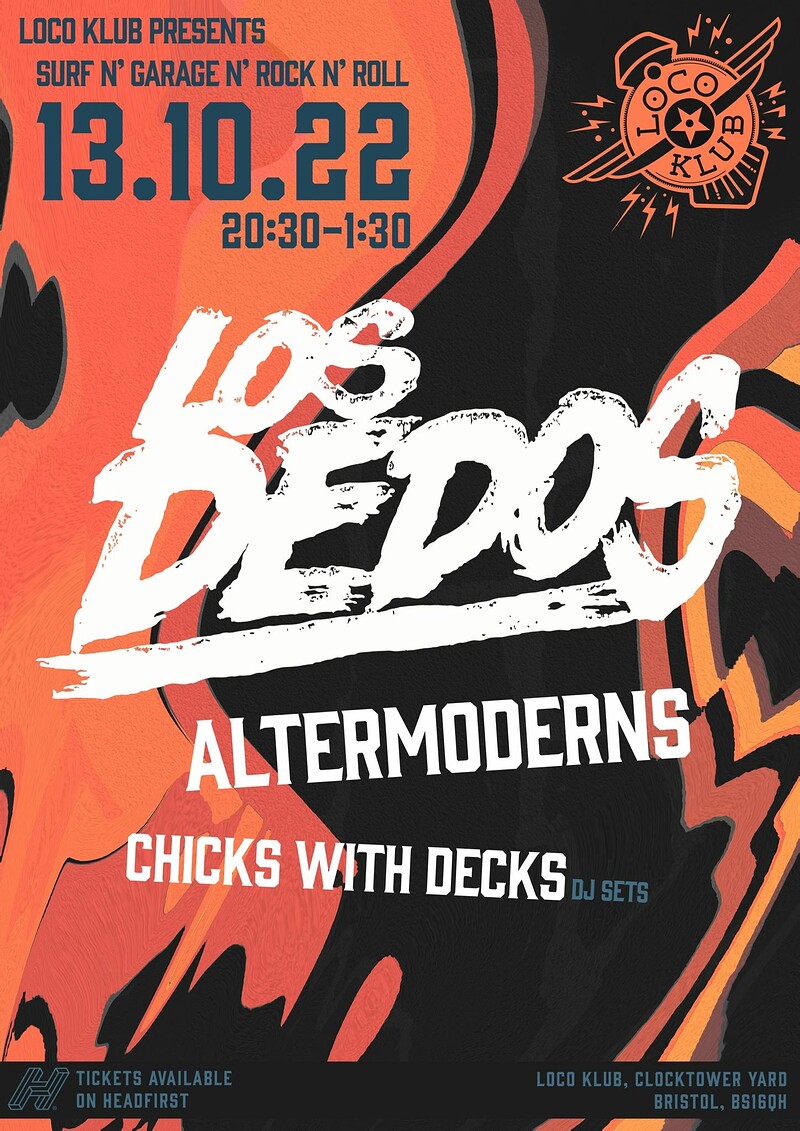 Los Dedos - Surf and Garage Night at Loco Klub
