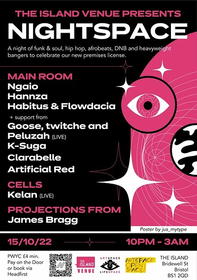 The Island Open Weekender: NIGHTSPACE at The Island