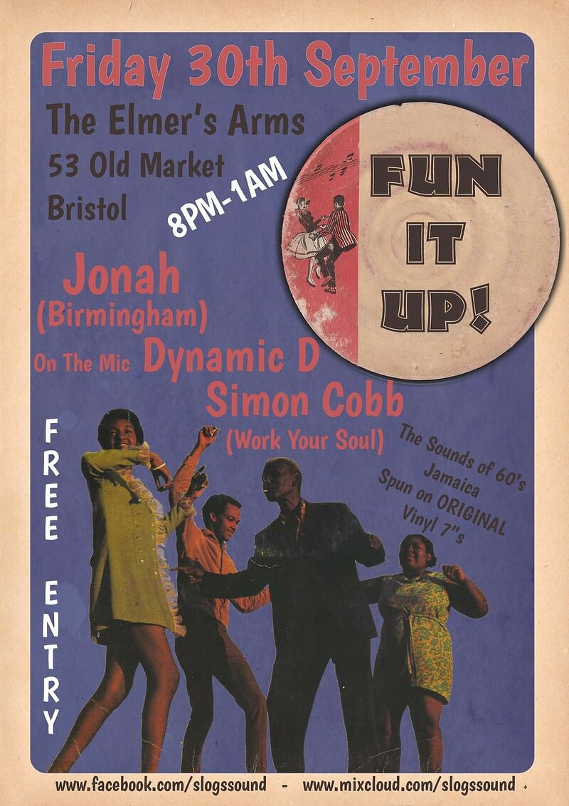 Fun It Up Reggae Club - Free Entry at The Elmers Arms