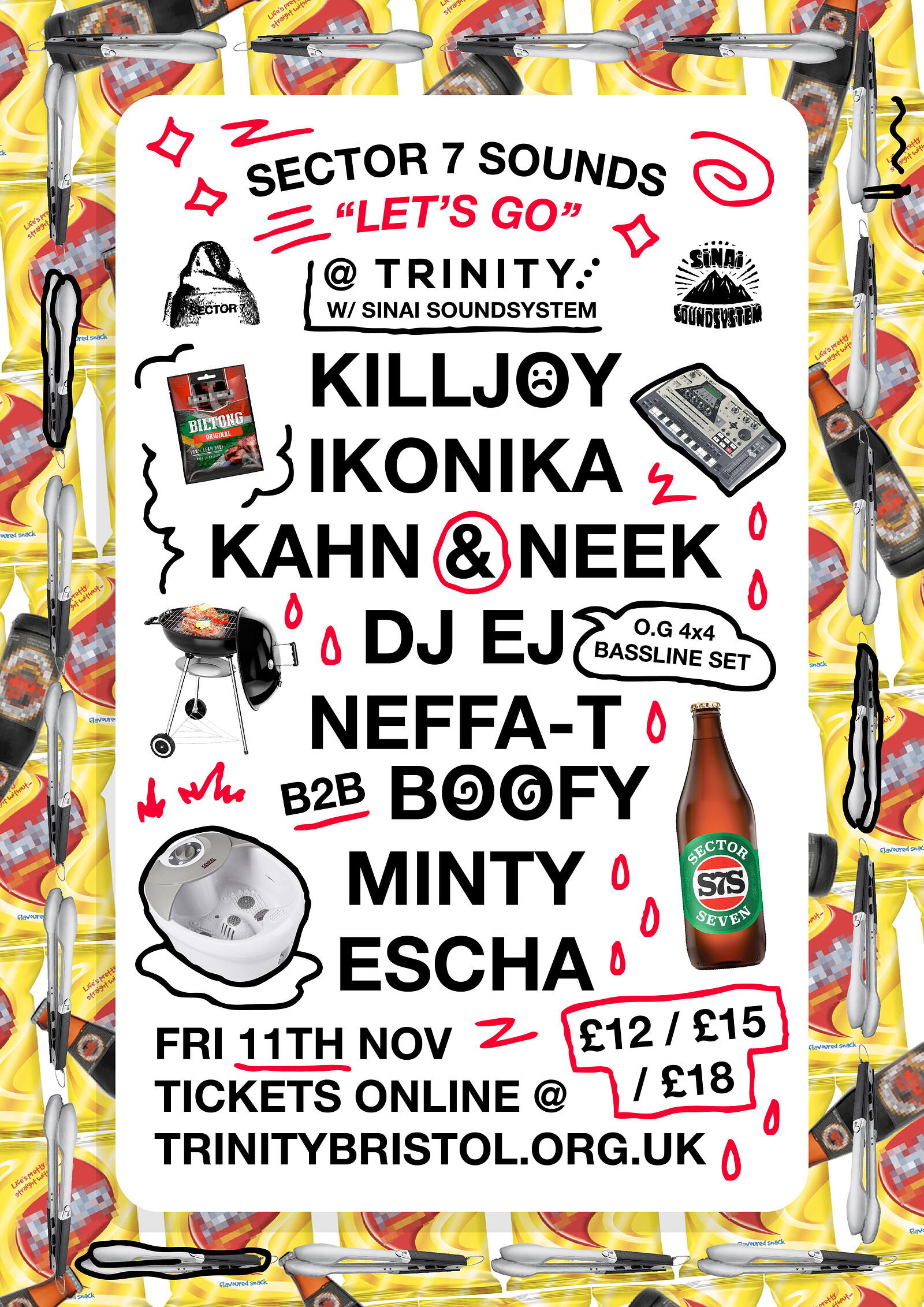 Sector 7 Presents: Let's Go with Sinai Soundsystem at The Trinity Centre