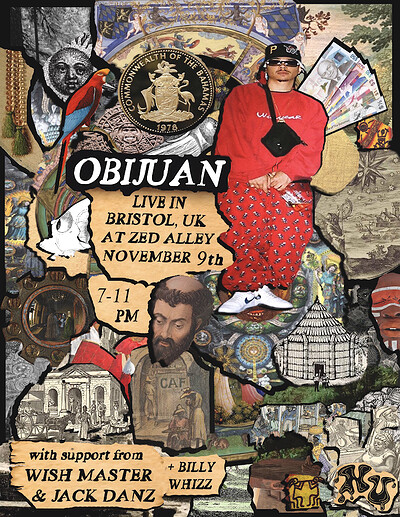 Obijuan w/ Jack Danz, Wish Master & Billy Whizz at Zed Alley