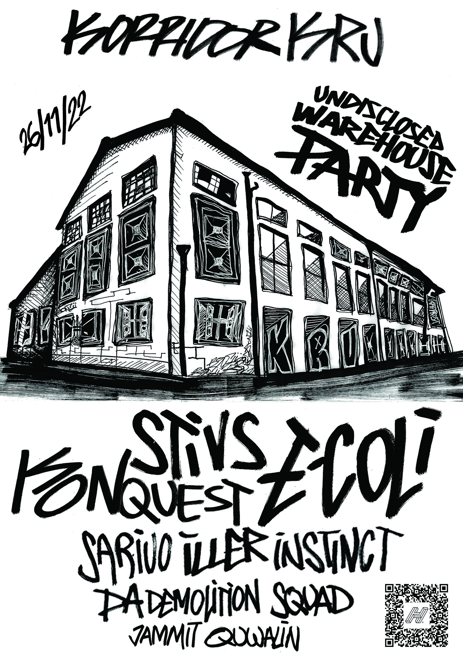 Korridor Kru - Undisclosed Warehouse Party at Secret Warehouse