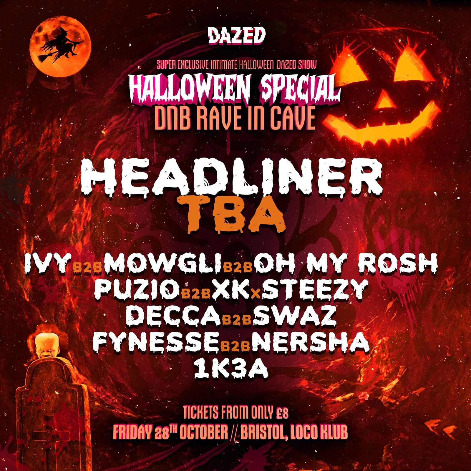 Dazed DNB Rave In A Cave - Final 50 Tickets at Loco Klub