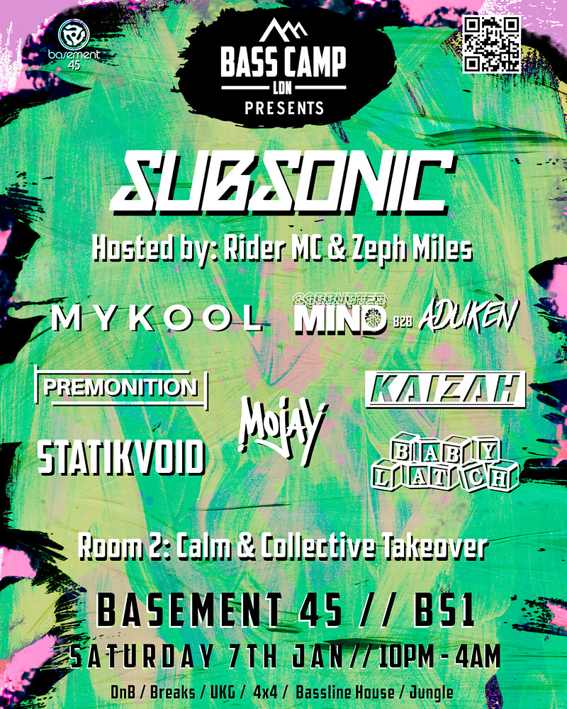 Bass Camp Presents: Subsonic, MYKOOL and more at Basement 45