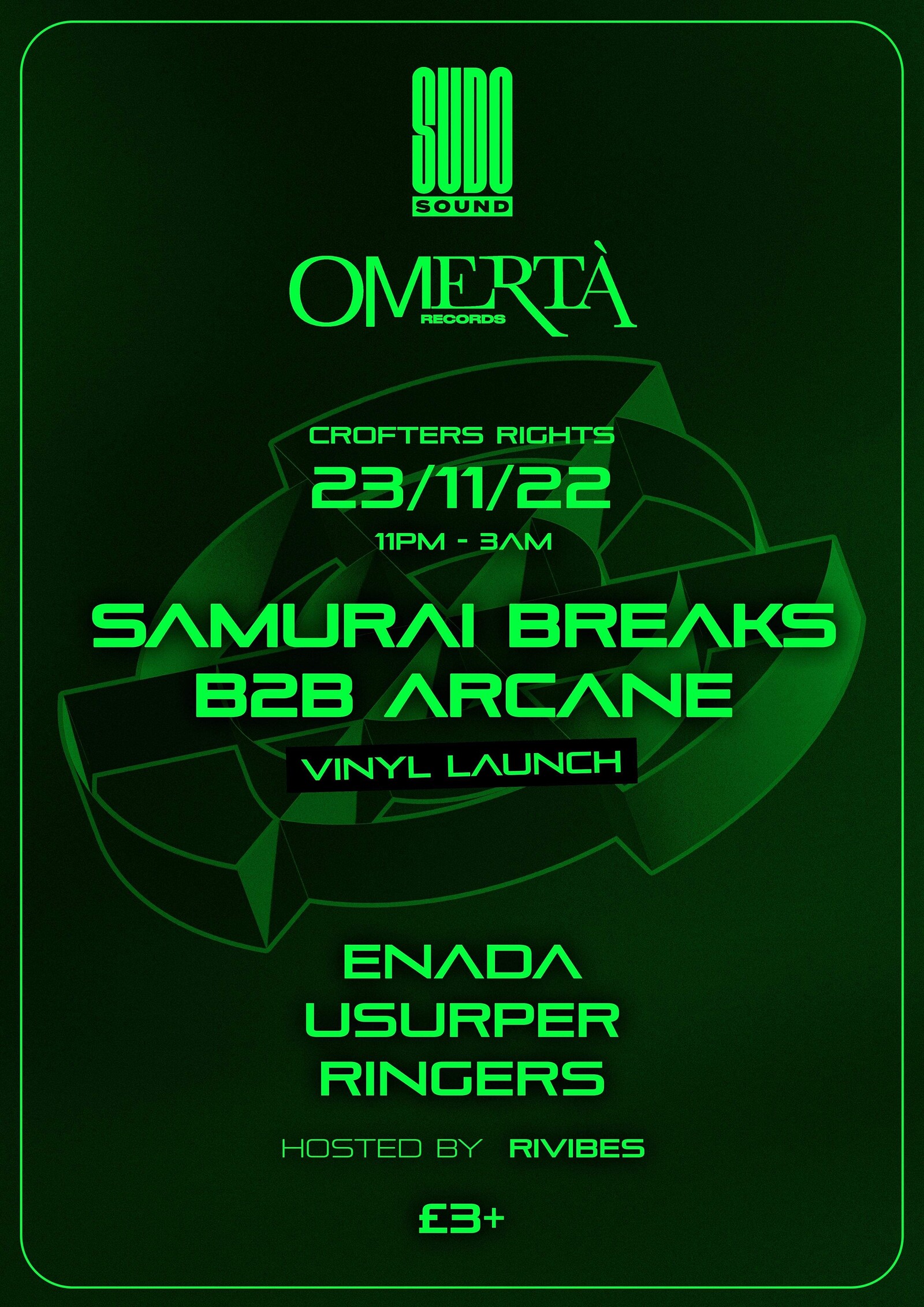 Samurai Breaks b2b Arcane at Crofters Rights