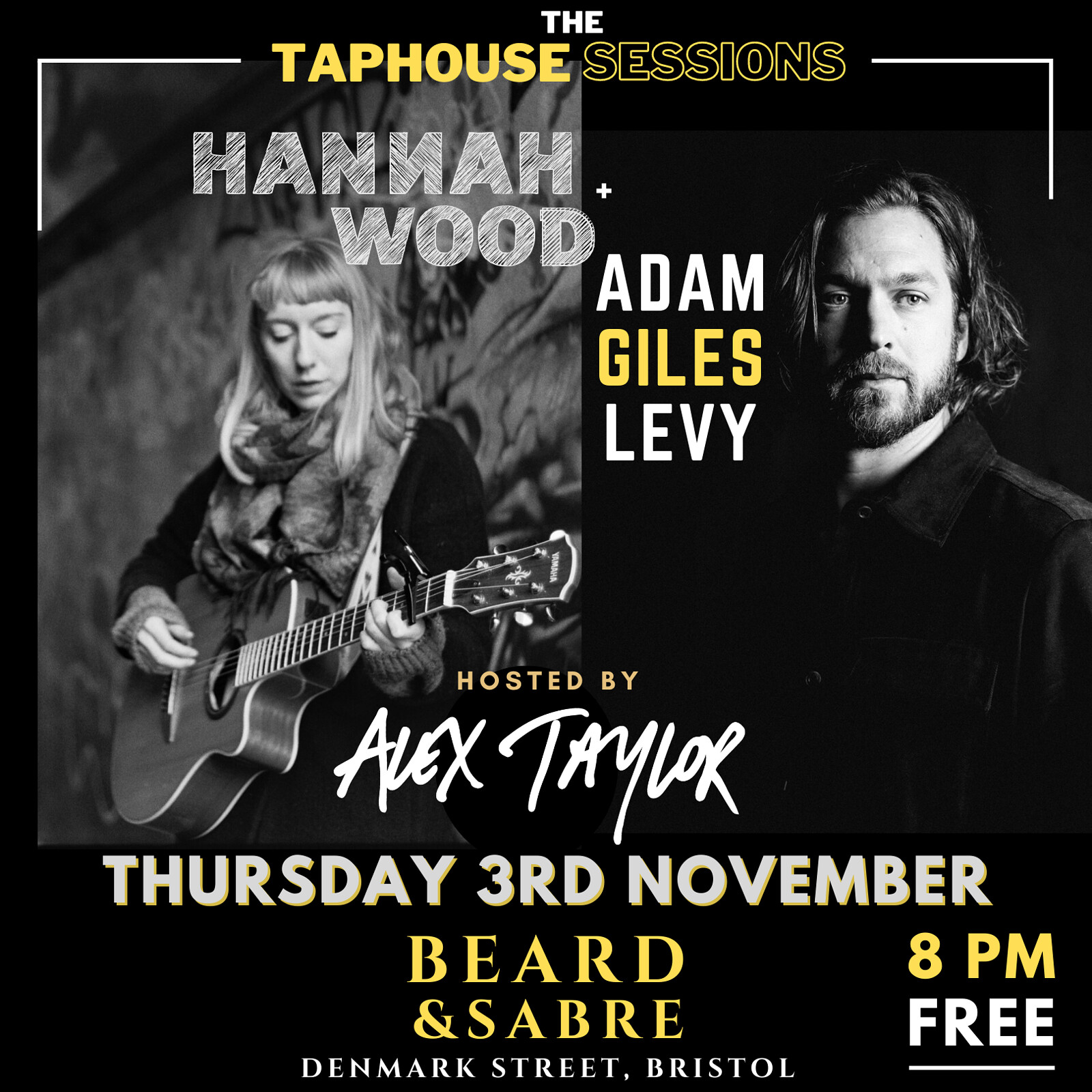 Taphouse Sessions w/ Hannah Wood + Adam Giles Levy at Beard and Sabre