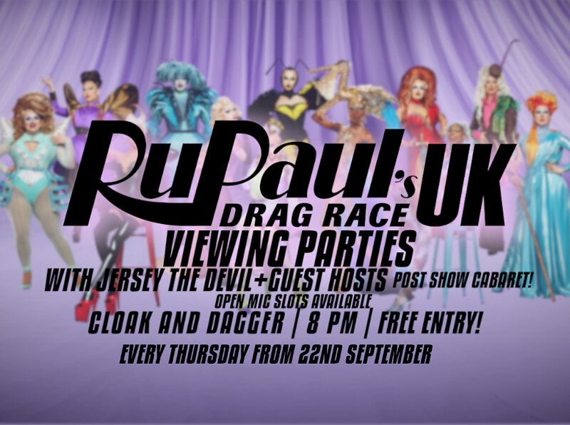 Drag Race UK Viewing Parties at The Cloak and Dagger