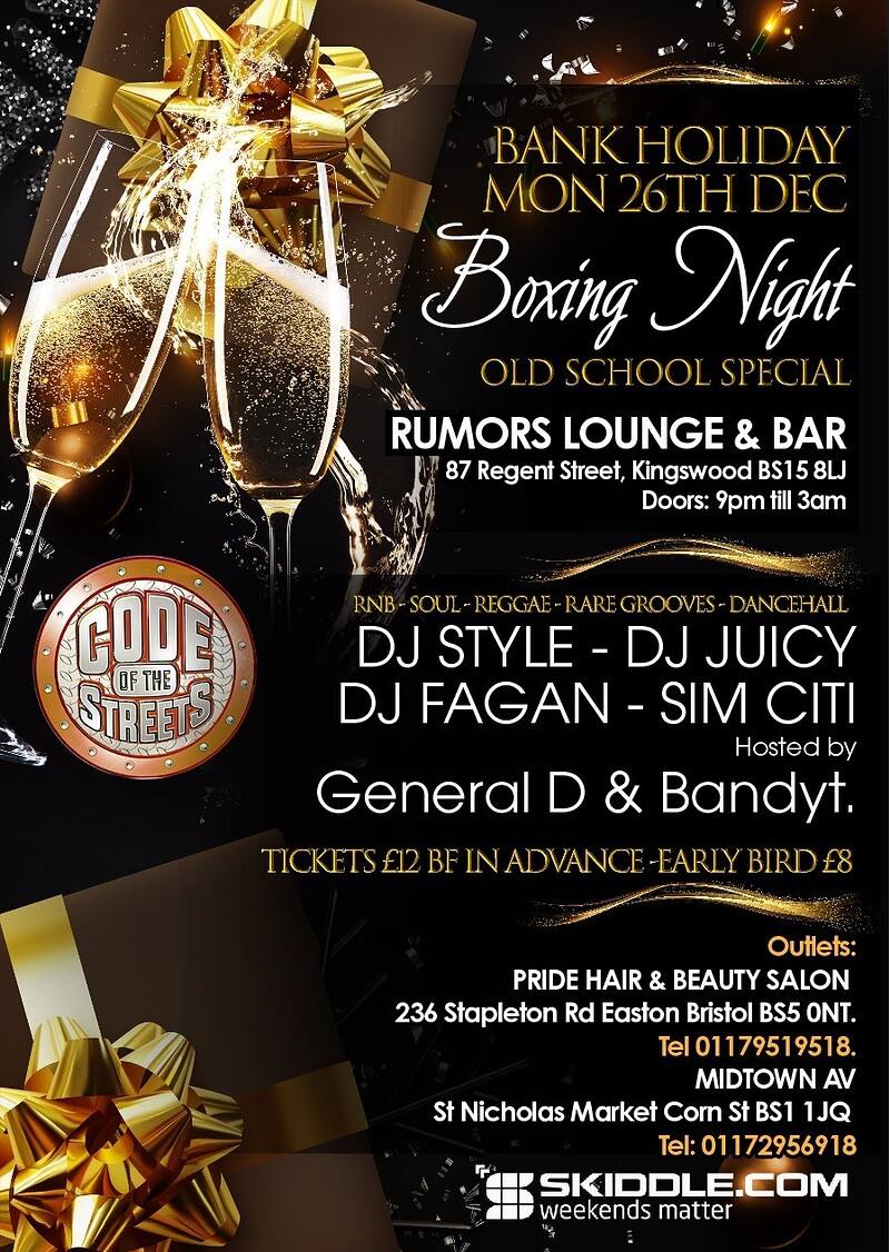 Code Of The Streets Boxing Night at Rumors Bar & Lounge