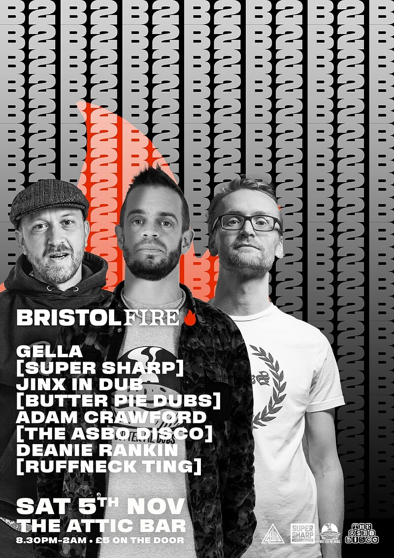 BRISTOL FIRE presents JINX IN DUB, GELLA at The Attic Bar