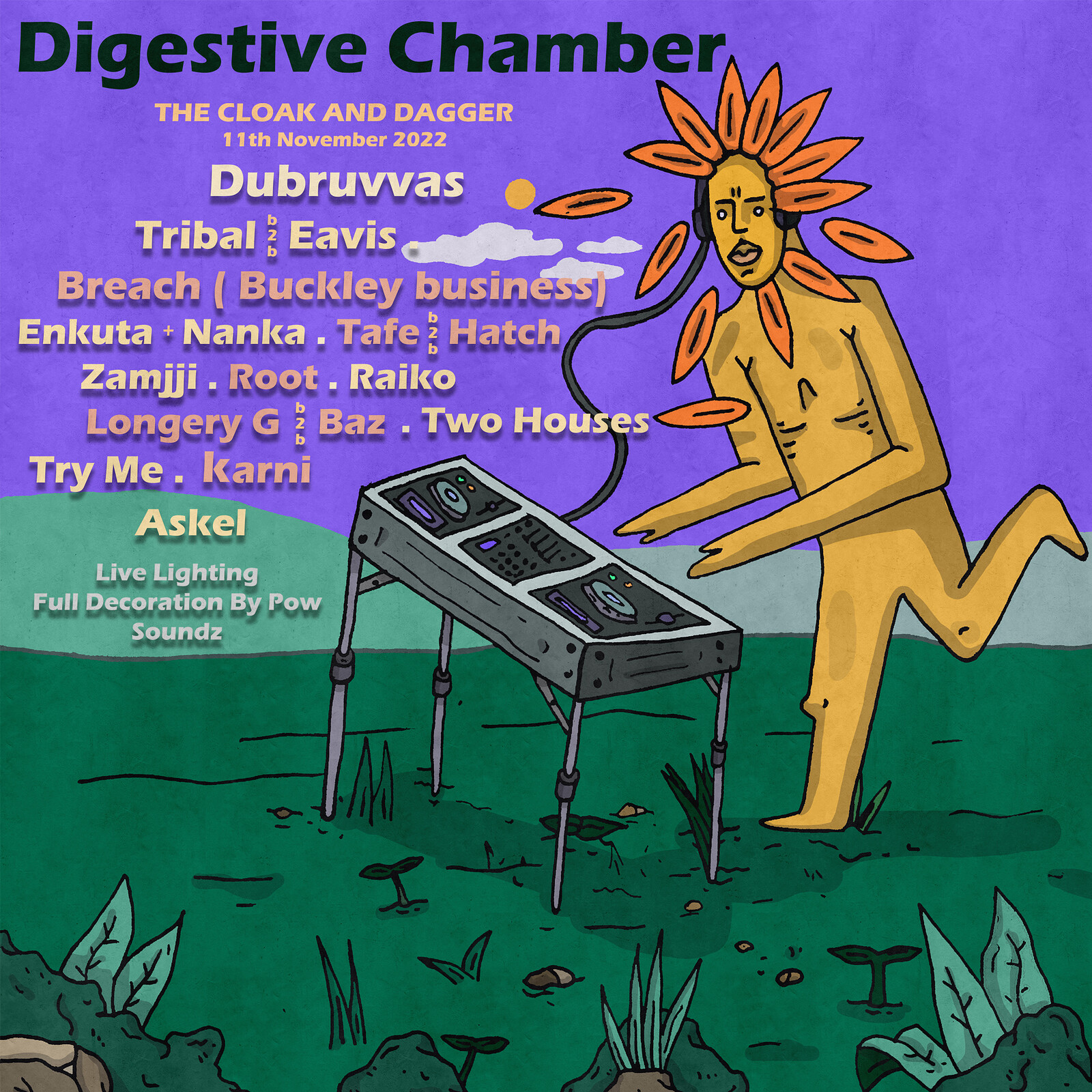 Digestive Chamber: Enkuta Birthday Bash at The Cloak and Dagger