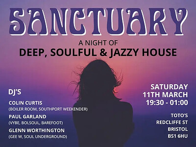 Sanctuary w/ Special Guest Colin Curtis… at Totos
