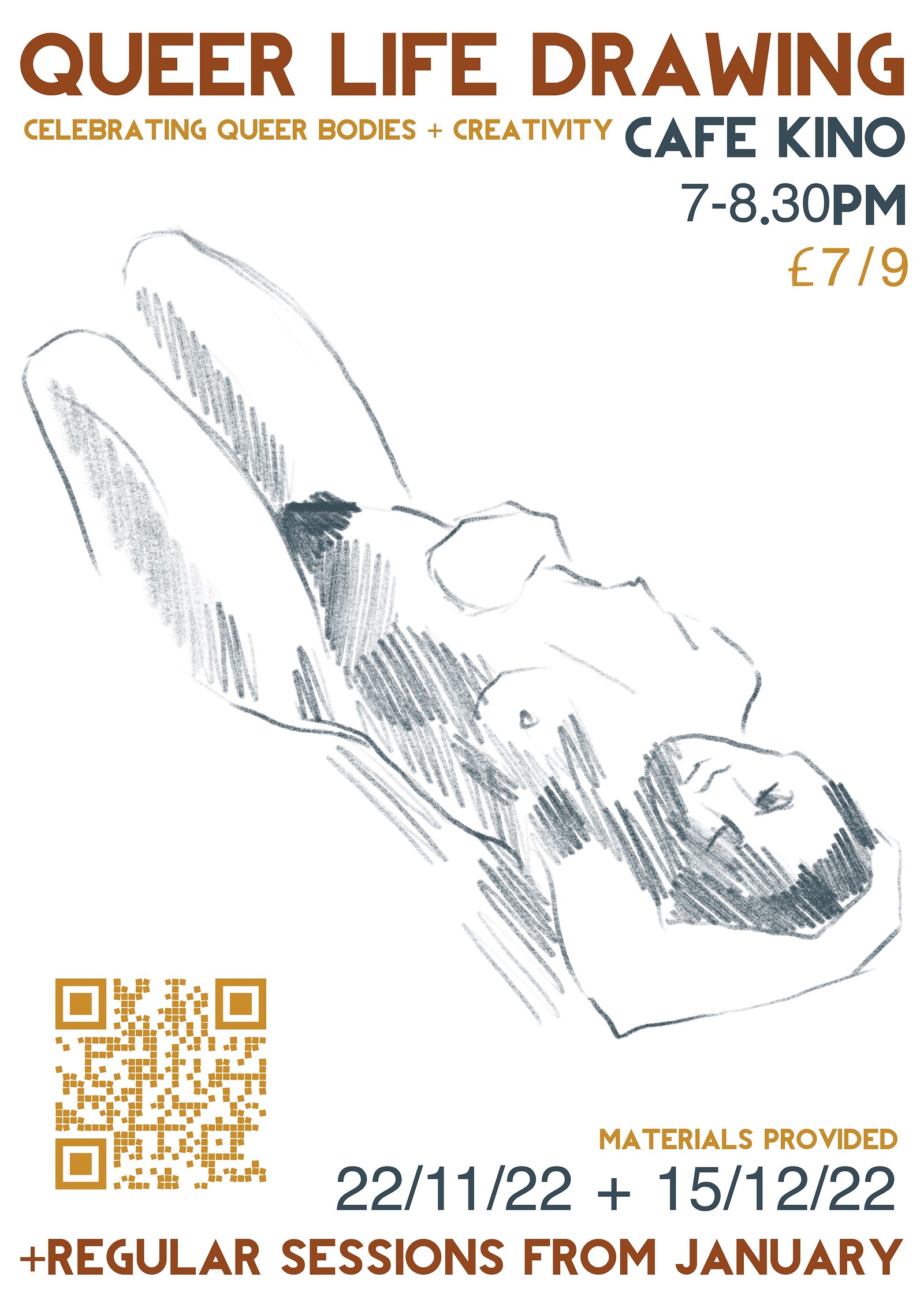 Cafe Kino Queer Life Drawing at Cafe Kino