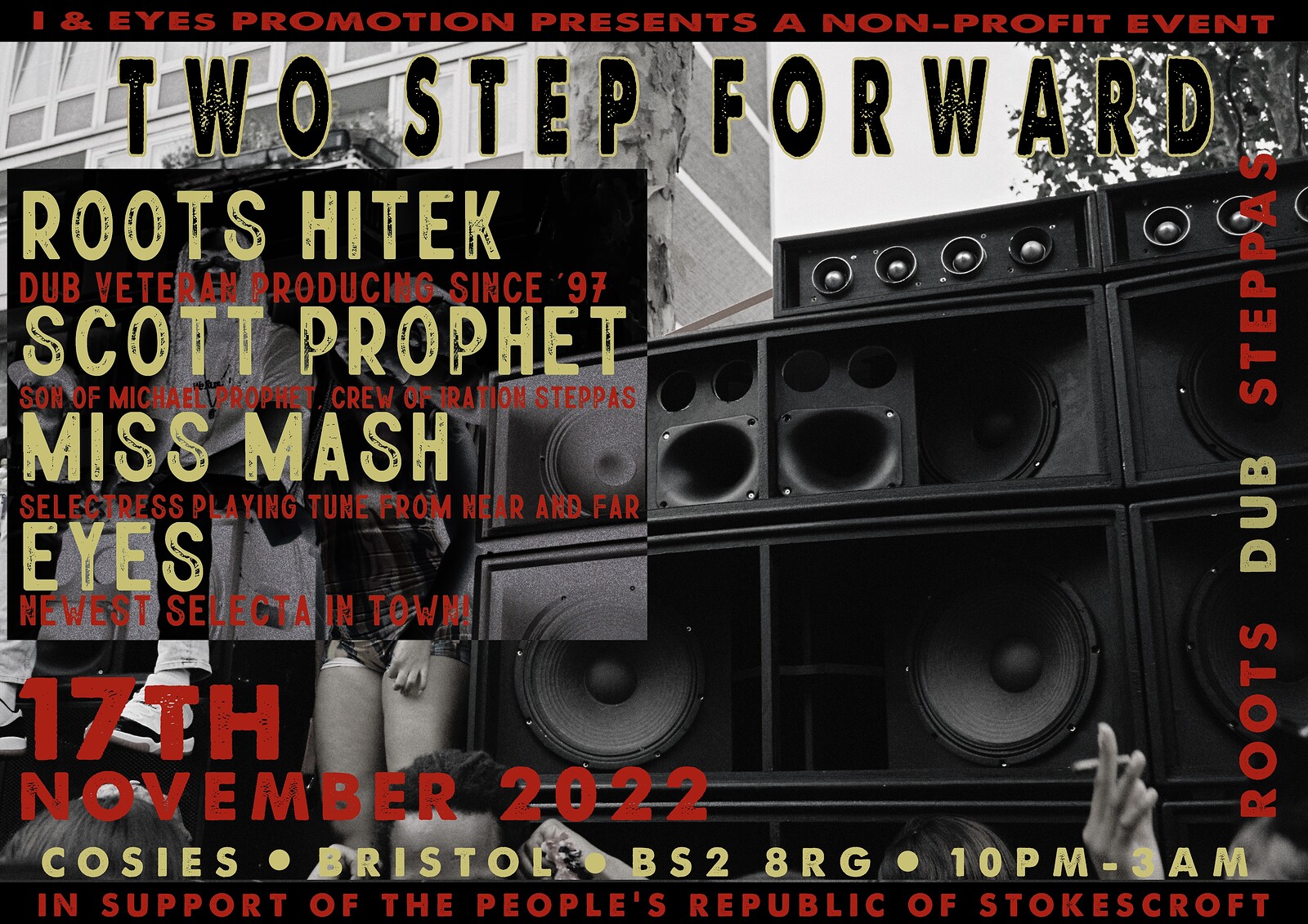 TWO STEP FORWARD at Cosies