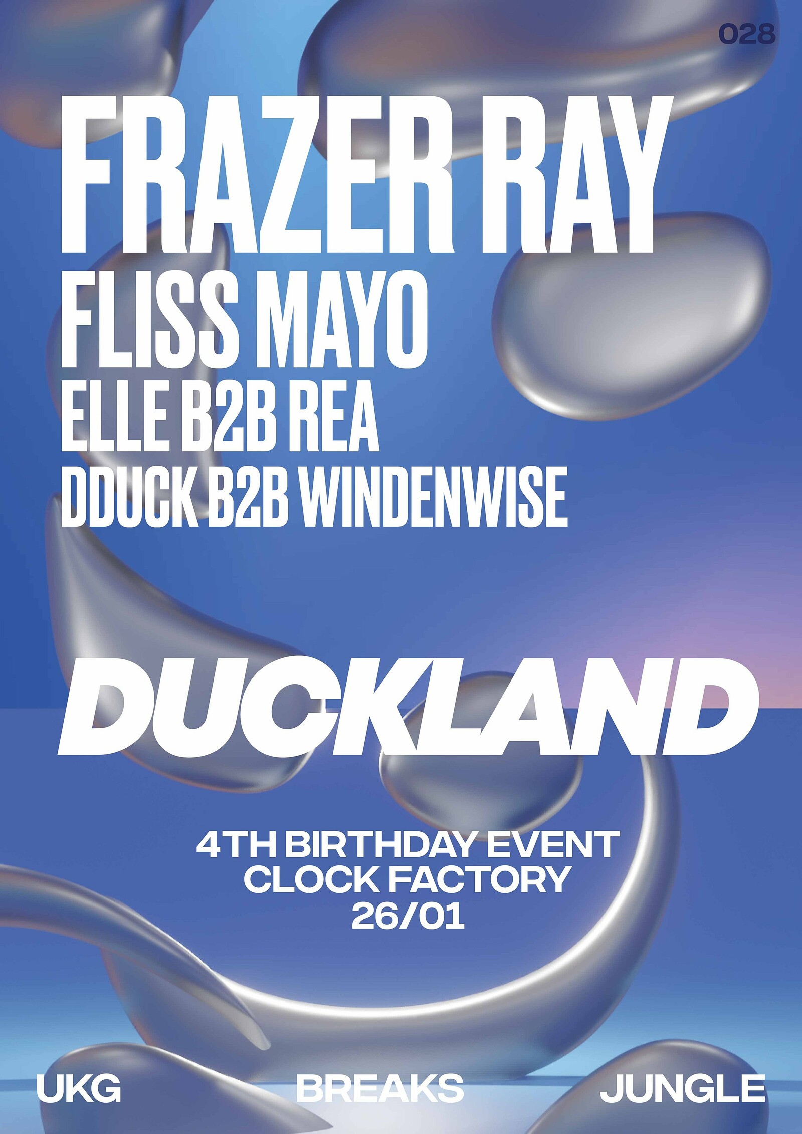Duckland's 4th Birthday w/ Frazer Ray & Fliss Mayo at Clock Factory