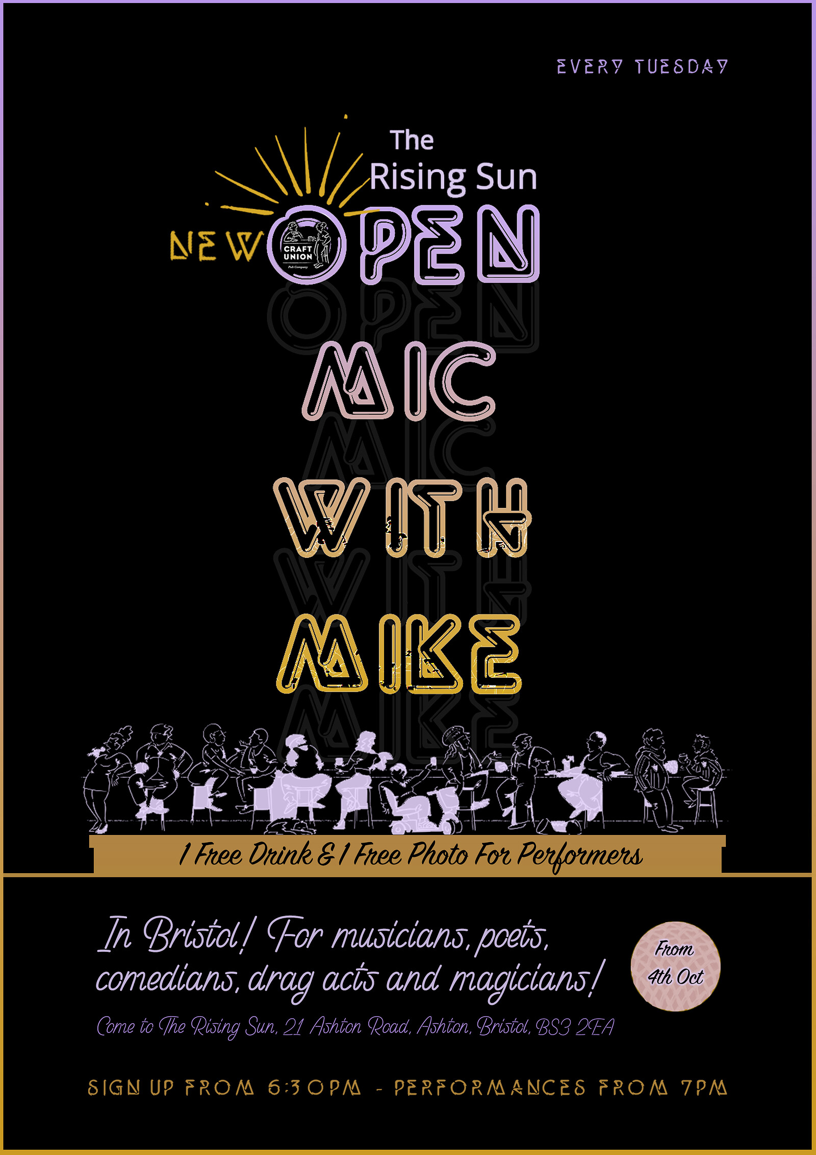 The Rising Sun Open Mic with Mike at The Rising Sun, Ashton, Bristol