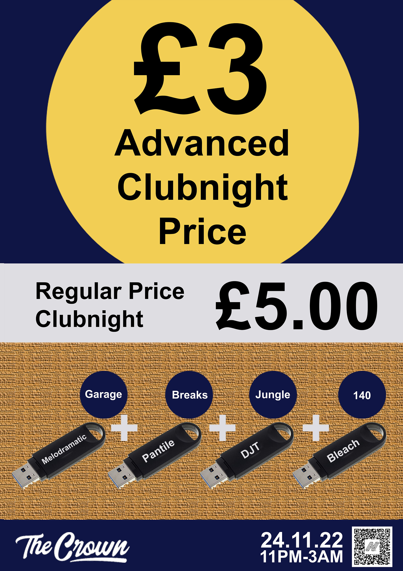 USB Presents: £3 Breaks at The Crown