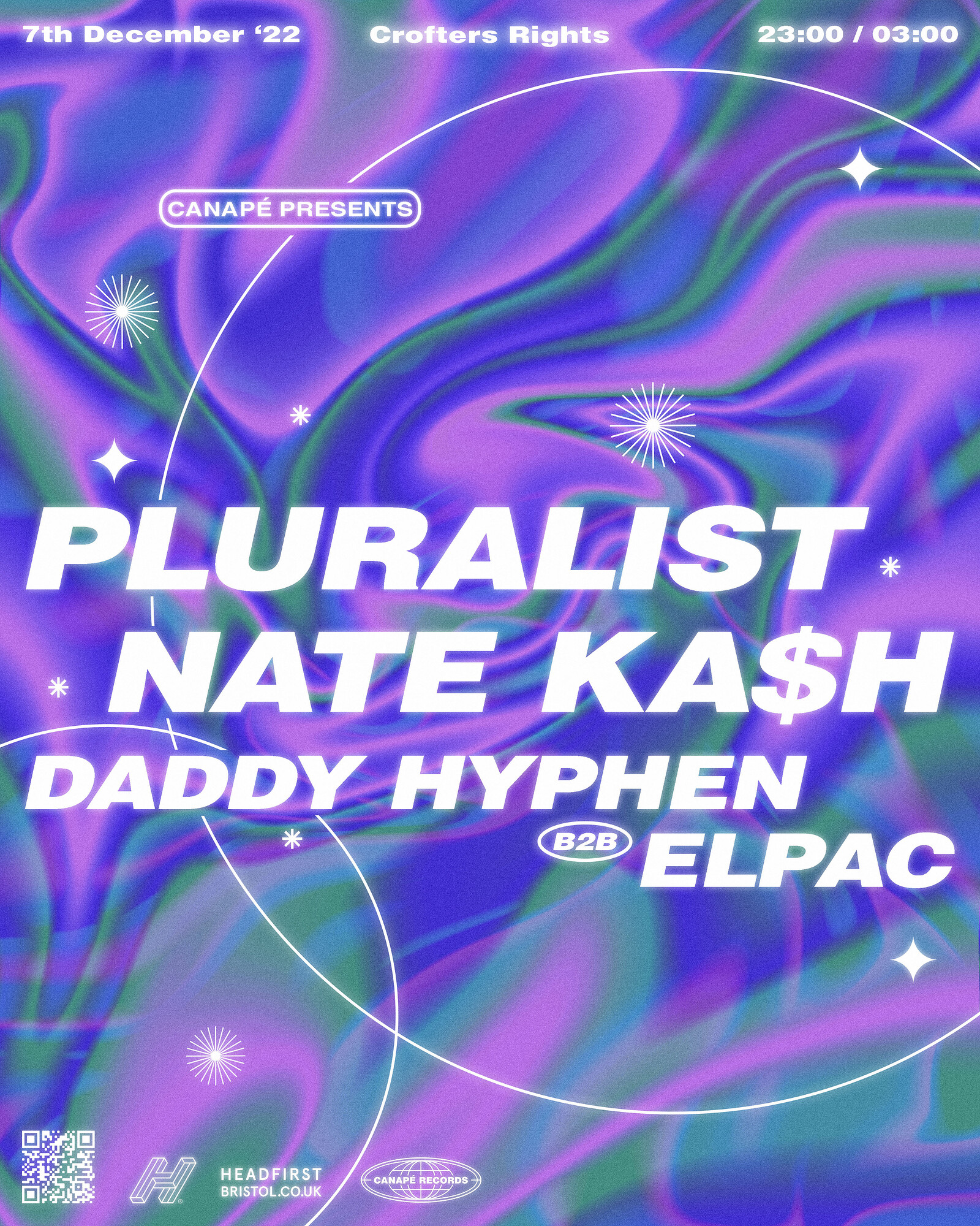 Canapé Presents: Pluralist & Nate Ka$h at Crofters Rights