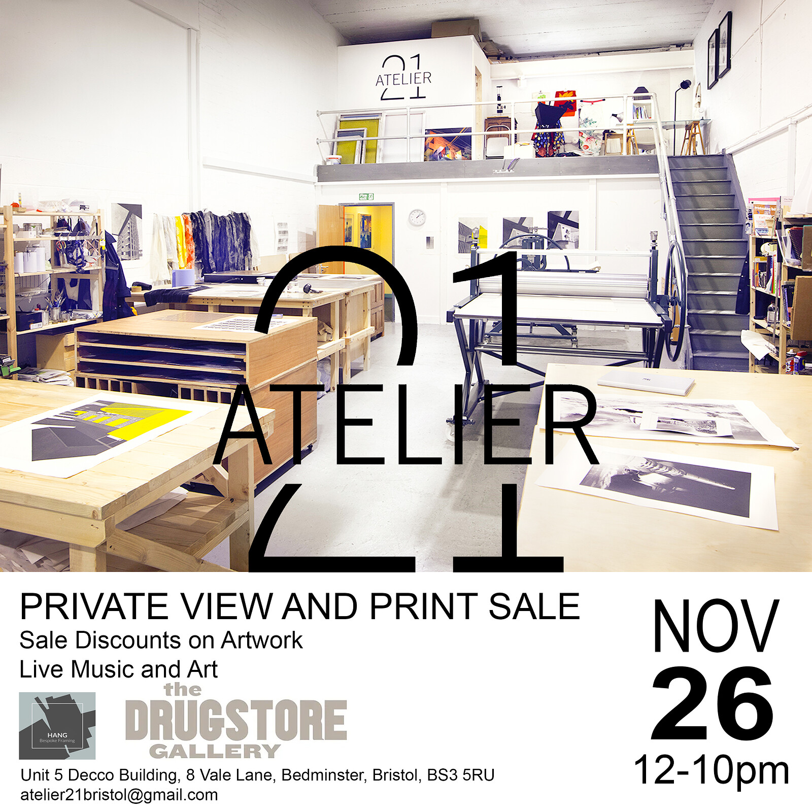 Atelier21 Private View and Print Sale at Atelier21