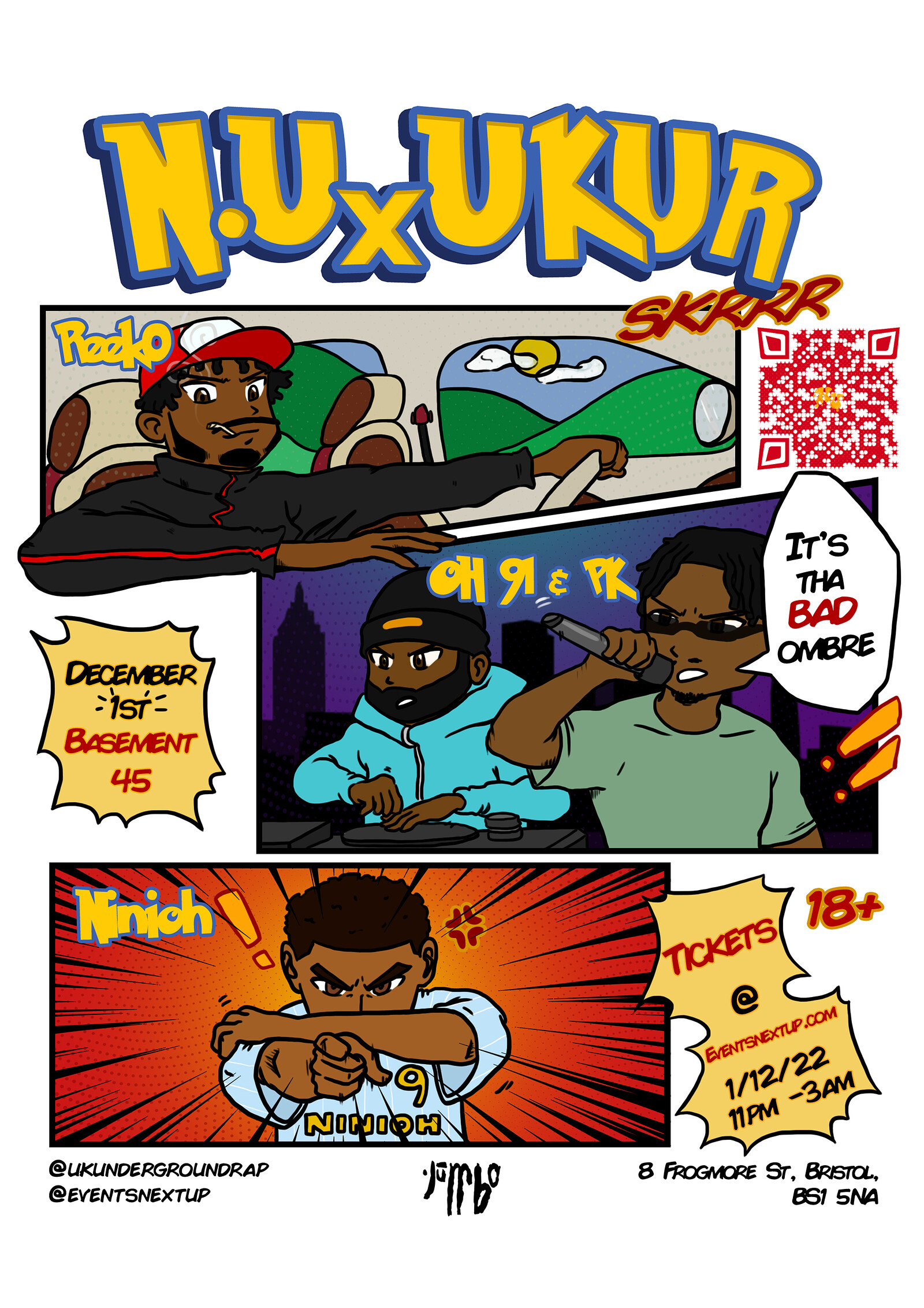 Reek0, OH91 x PK, Ninioh at Basement 45