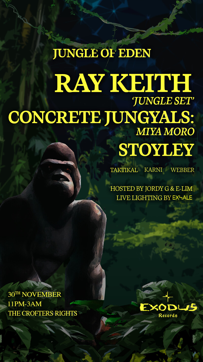 Jungle Of Eden: Ray Keith, Concrete Jungyals at Crofters Rights