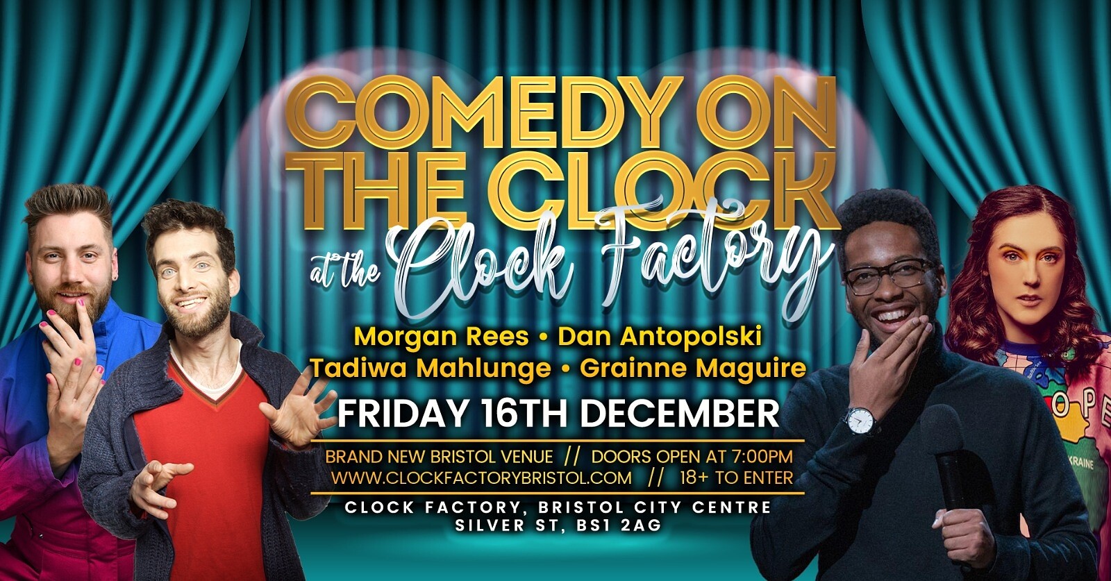 Comedy on the Clock - Comedy at Clock Factory