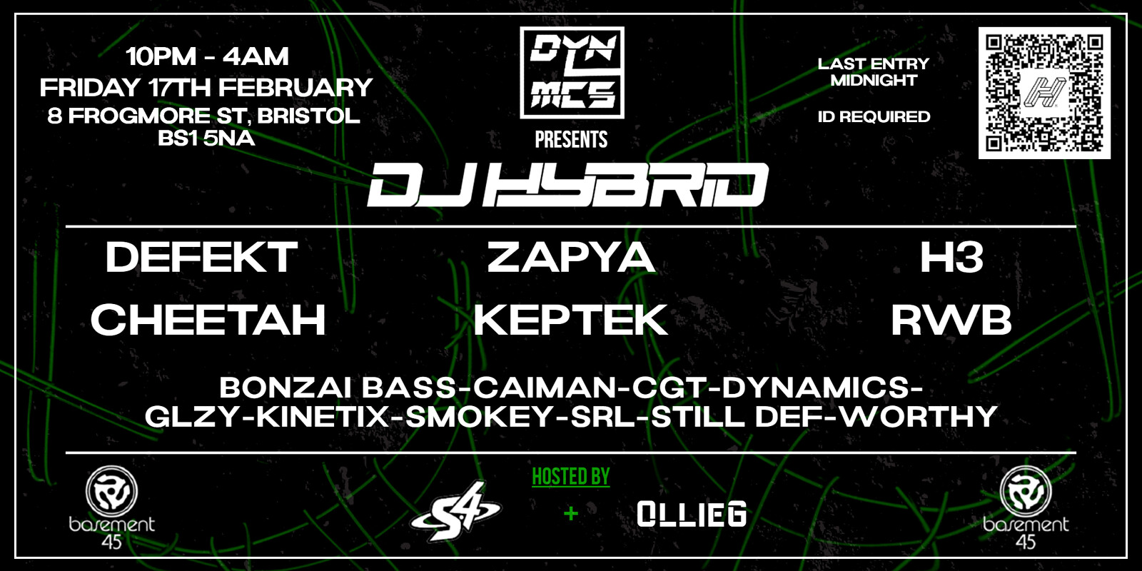 DYNMCS Presents DJ HYBRID at Basement 45