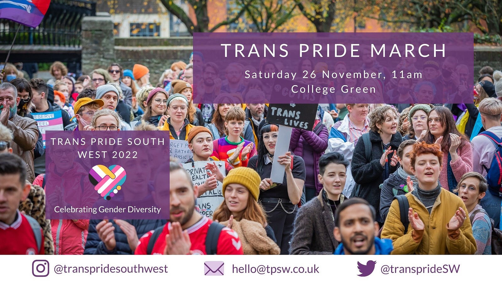Trans Pride Protest and March at College Green