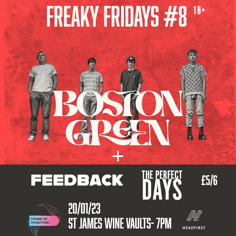 Freaky Fridays #8 // Boston Green + Support at St James Wine Vaults, Bath