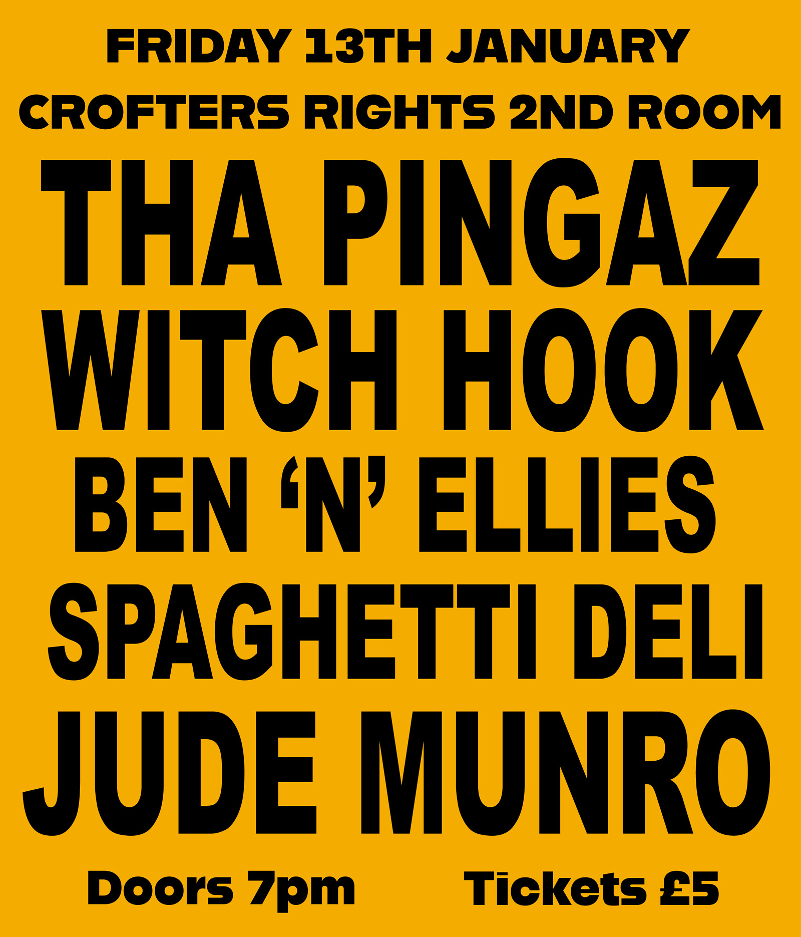 Tha Pingaz and Friends at Crofters Rights