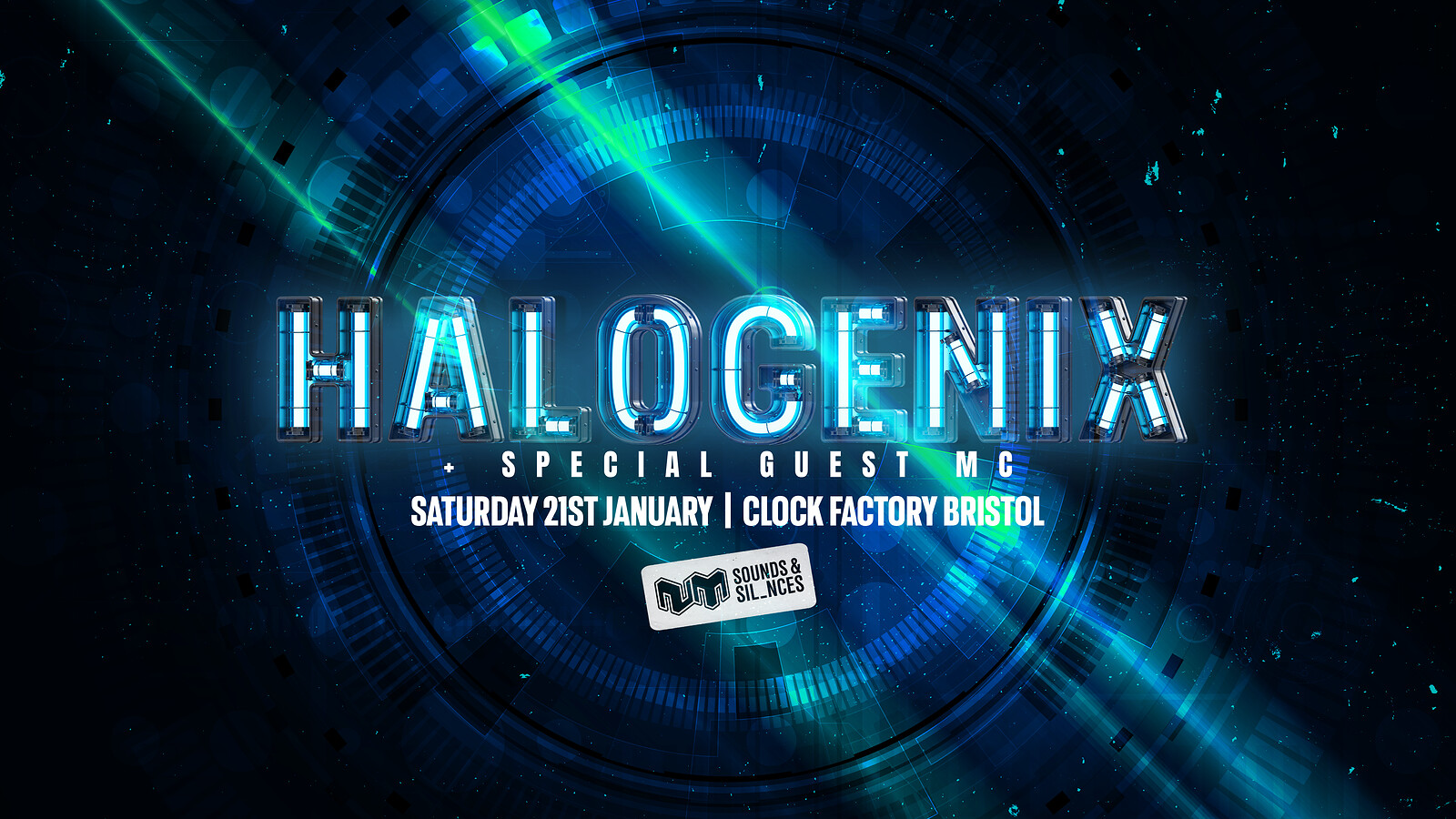 Halogenix + Special Guest MC at Clock Factory