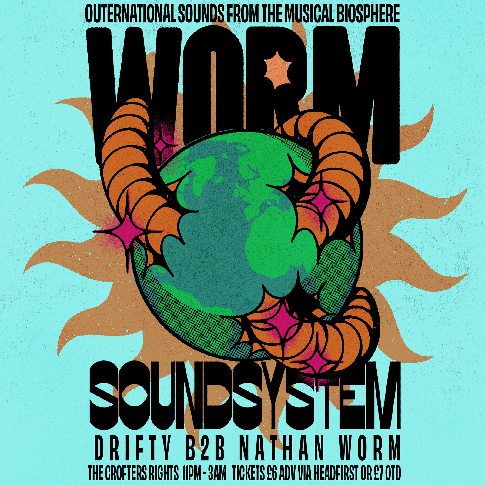 Worm Soundsystem: Drifty B2B Nathan Worm at Crofters Rights