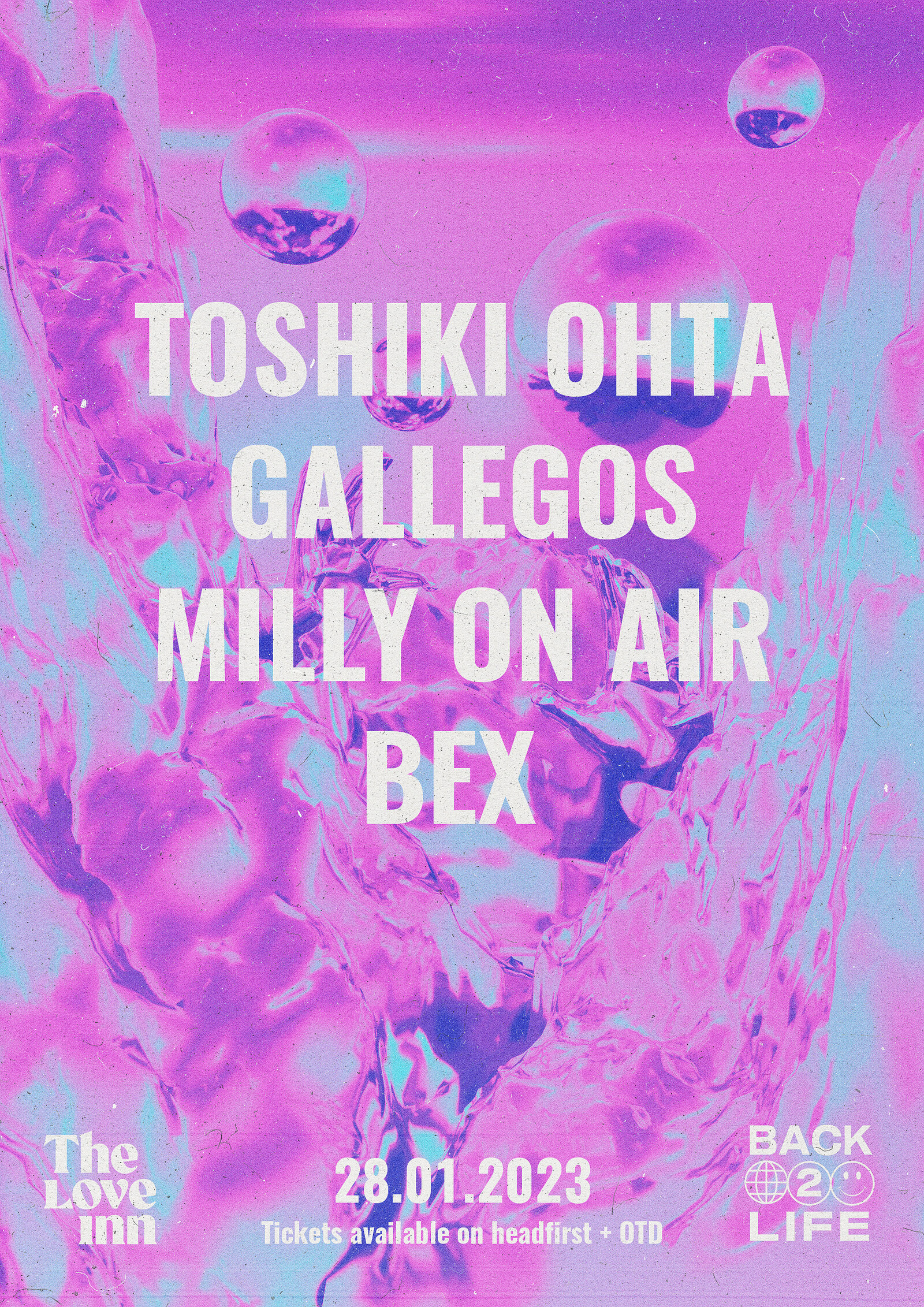 Back 2 Life w/ Toshiki Ohta, Gallegos, Bex at The Love Inn