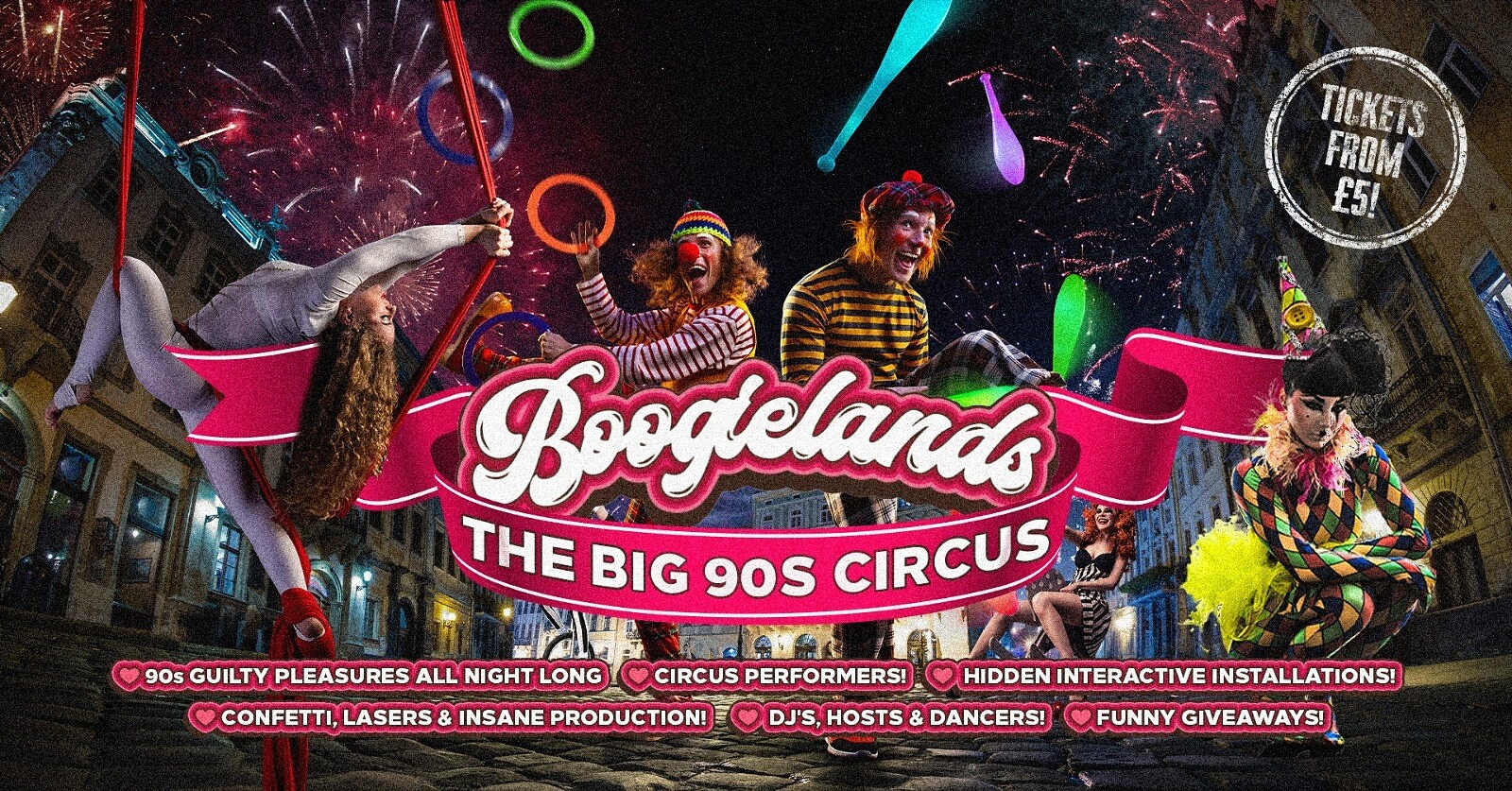 BOOGIELANDS: 90s GUILTY PLEASURES FREE PARTY at Clock Factory