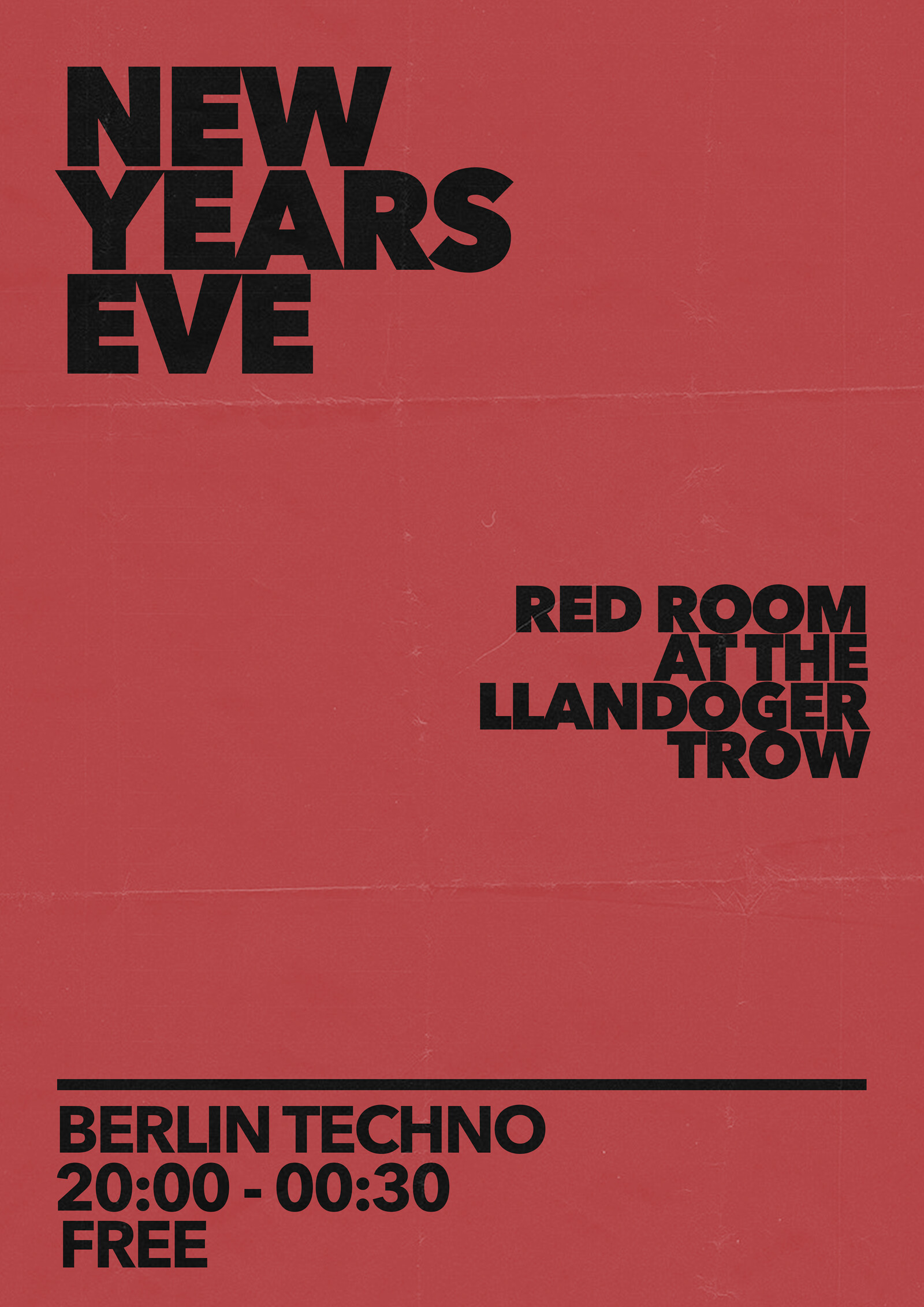 Red Room New Years Eve at The Llandoger Trow