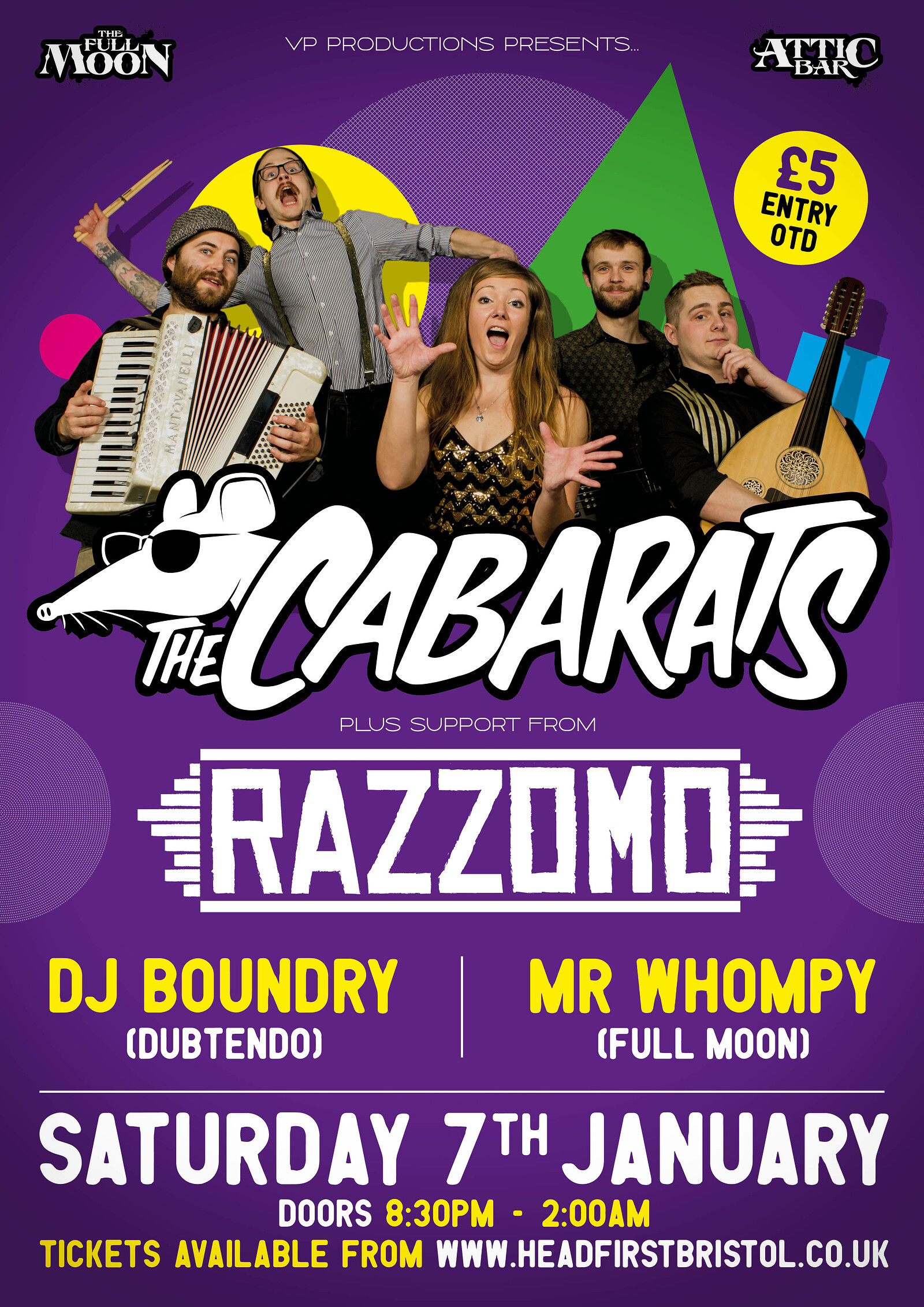 The Cabarats & Razzomo at The Attic Bar