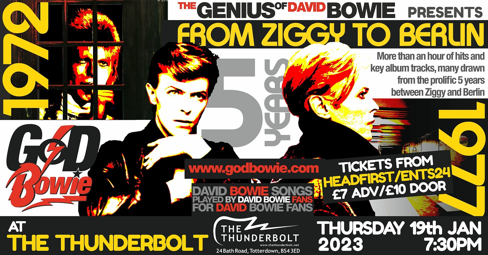The Genius of David Bowie Life Celebration at The Thunderbolt