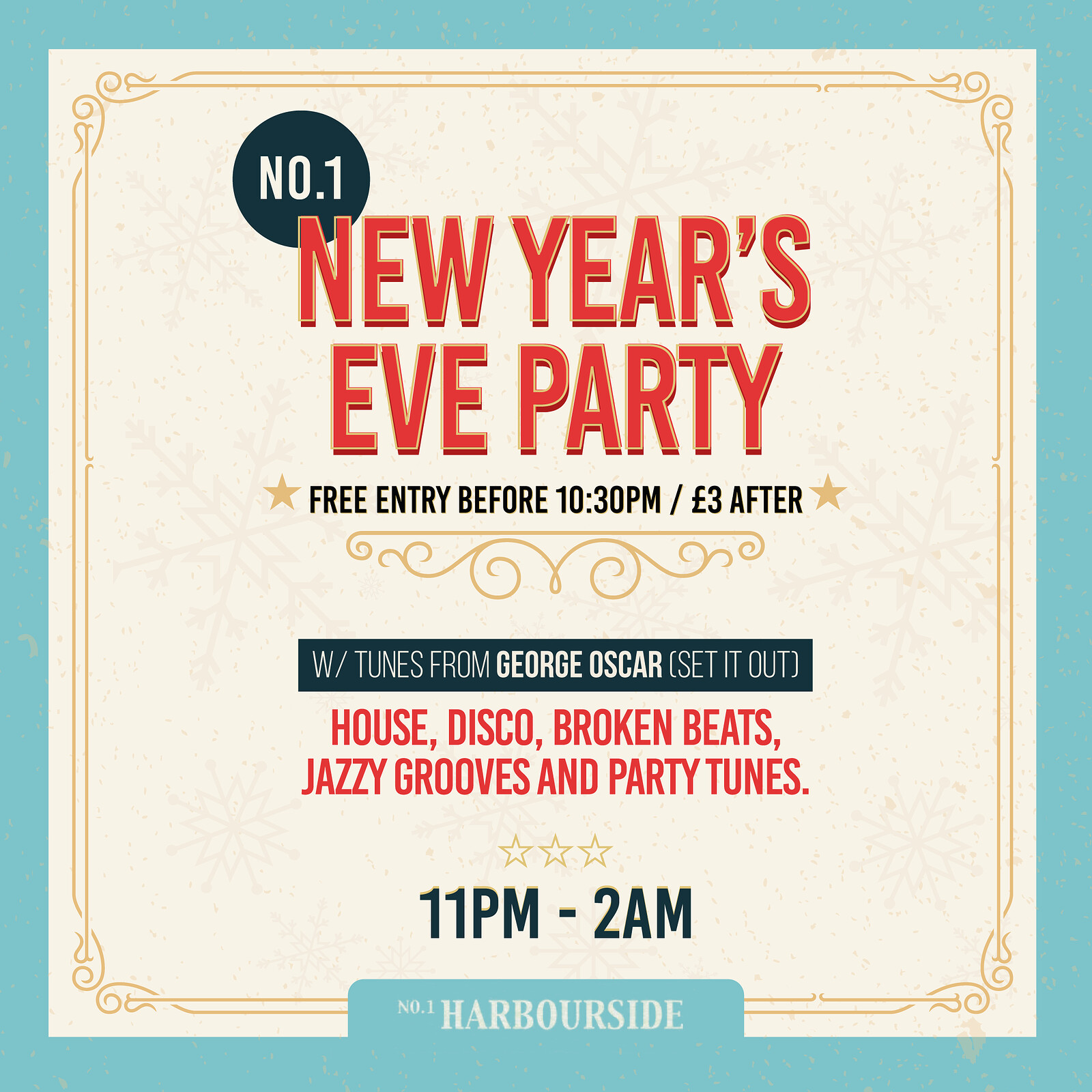 No.1 New Year's Eve PARTY at No.1 Harbourside