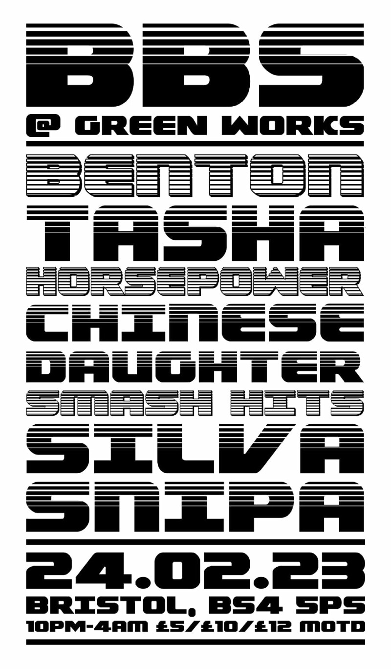 £5 TICKETS - TASHA ANNOUNCED at Green Works