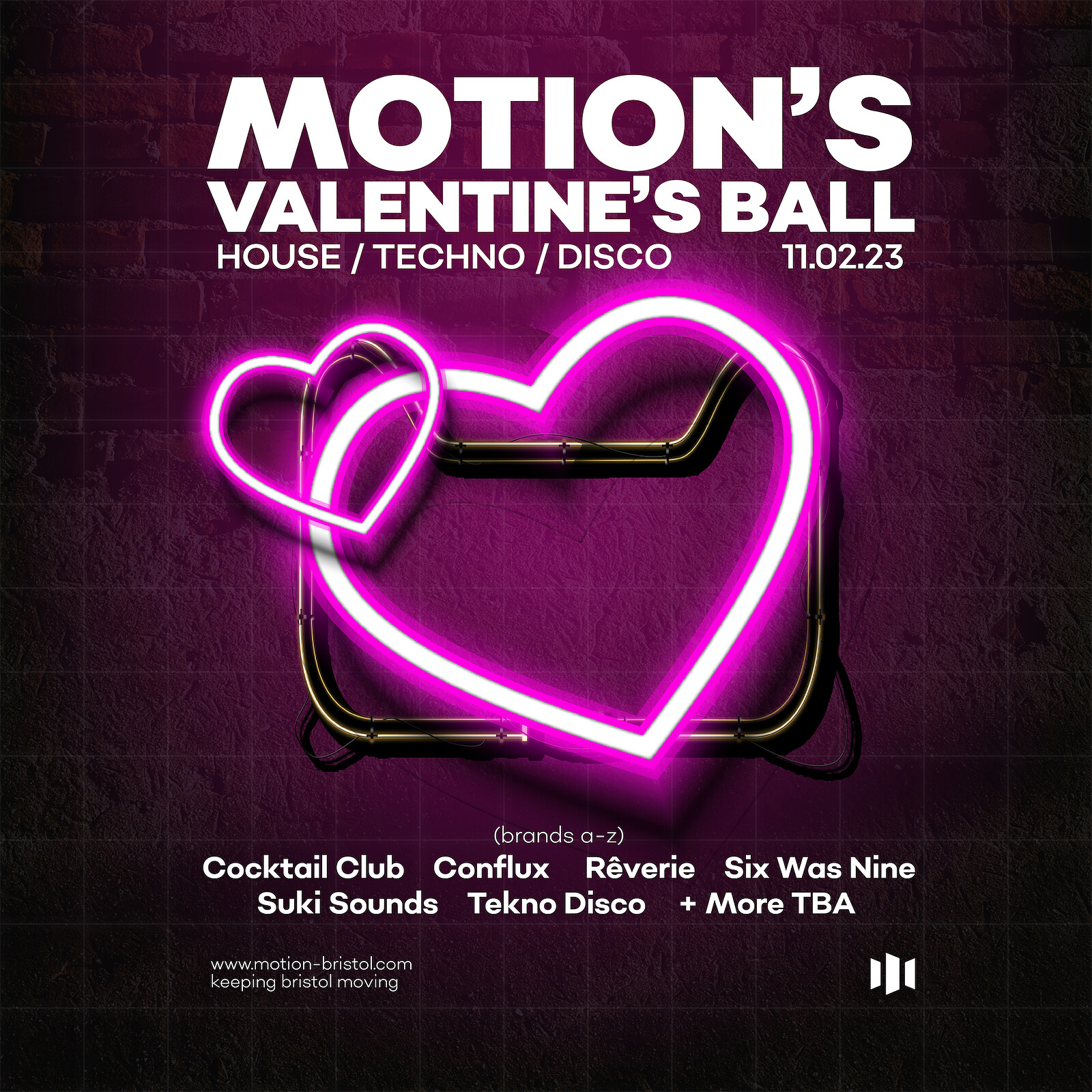 Motion's Valentine's Ball • House/Techno/Disco at Motion