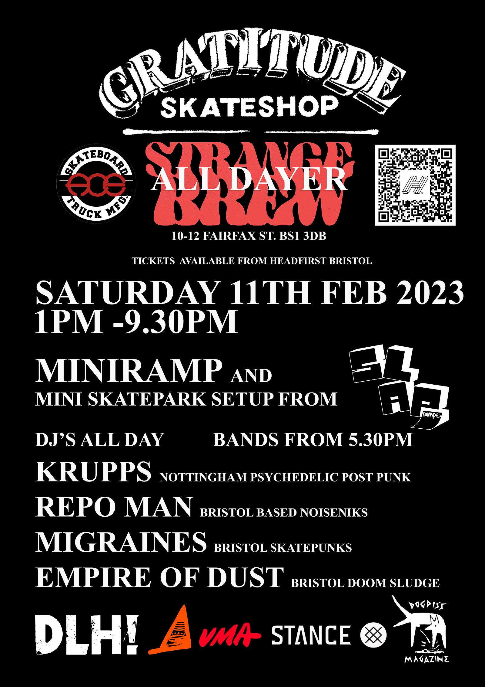 Gratitude Skateshop - Skate & music all dayer at Strange Brew