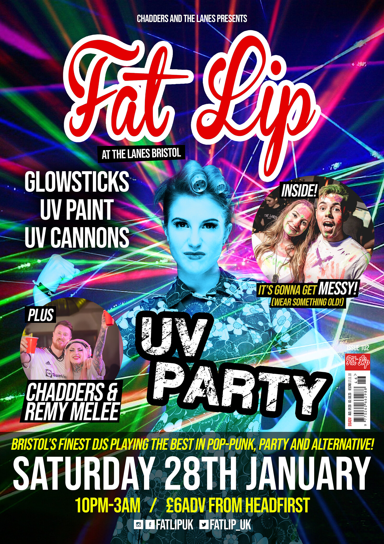 ★ FAT LIP ★ The Annual UV Party at The Lanes