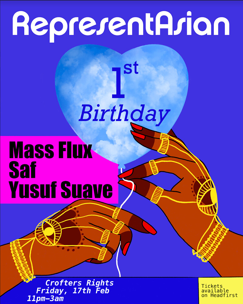 RepresentAsian: Mass Flux / Saf / Yusuf Suave at Crofters Rights