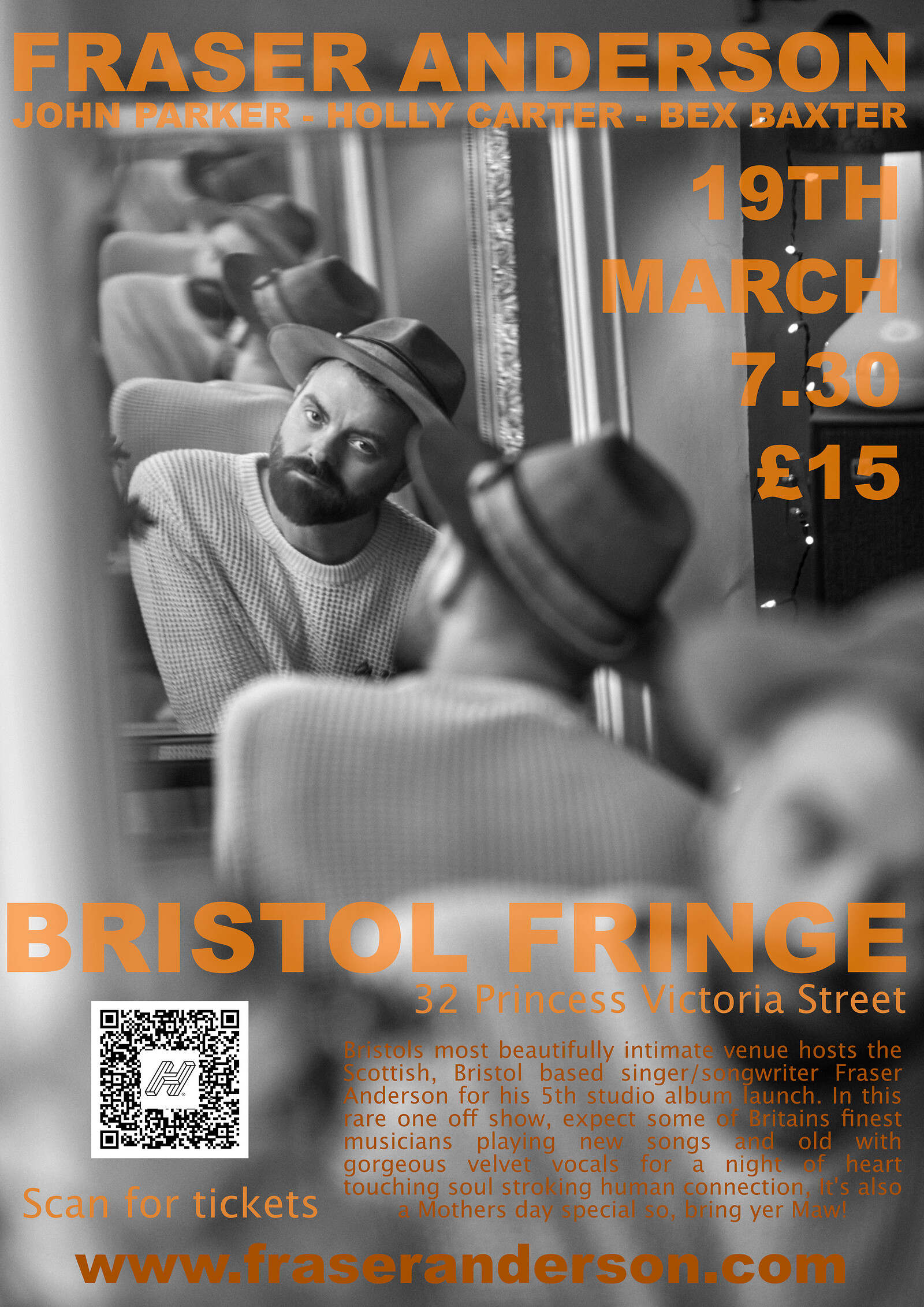 Fraser Anderson & Band Album Launch at The Bristol Fringe